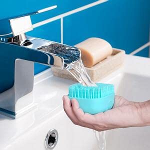 VENTWILLA Silicone Skin Massage Brush - Soft Bath & Body Scrubber with Shampoo Dispenser - Exfoliating Shower Brush for Smooth Skin (Pack of 2, Multicolor) - Perfect for Spa, Home Bath & Relaxing Self-Care Routine