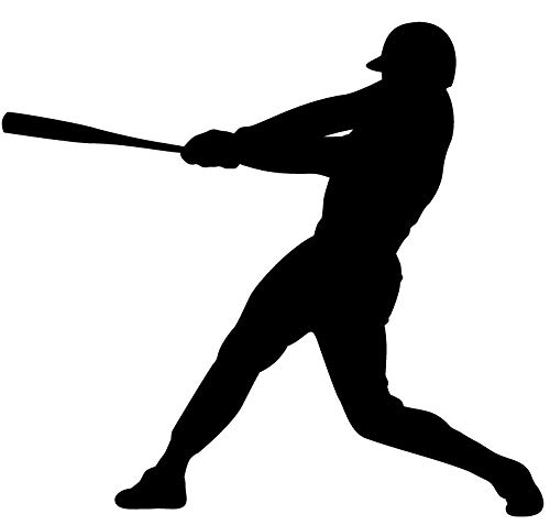 Premium Vinyl Decal Sticker for Laptop, Wall, Car, MacBook - Baseball Player Design (5.2 x 5.75 inches) - Perfect for Sports Fans, Office Decor & Personalizing Devices