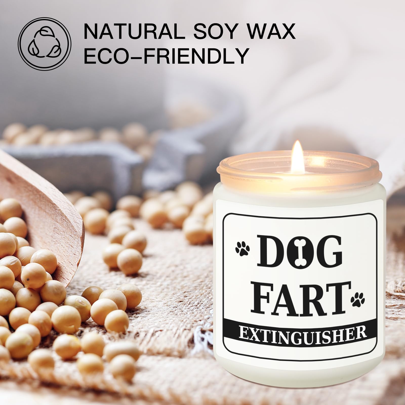 Funny Dog Fart Scented Candle - Perfect Gift for Dog Lovers & Pet Owners - Unique Birthday & Christmas Present for Women Who Love Dogs - Great for Home Decor, Gag Gifts & Dog-Themed Parties