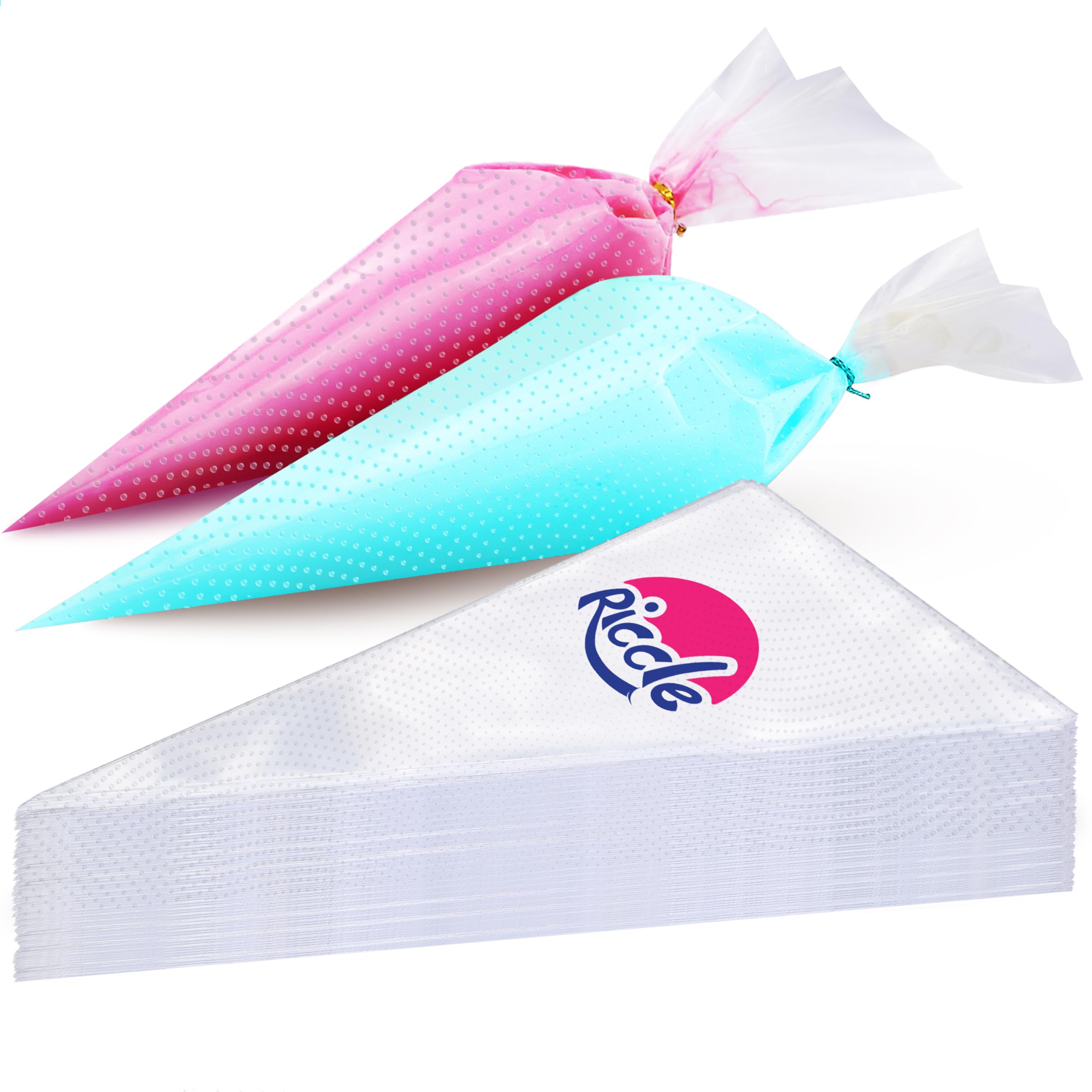200 Disposable Piping Bags - 12 Inch Anti-Burst Pastry Icing Bags for Cake Decorating, Cupcake Frosting & Cookie Designs - 200pc Pack for Professional Baking & Home Kitchen Use