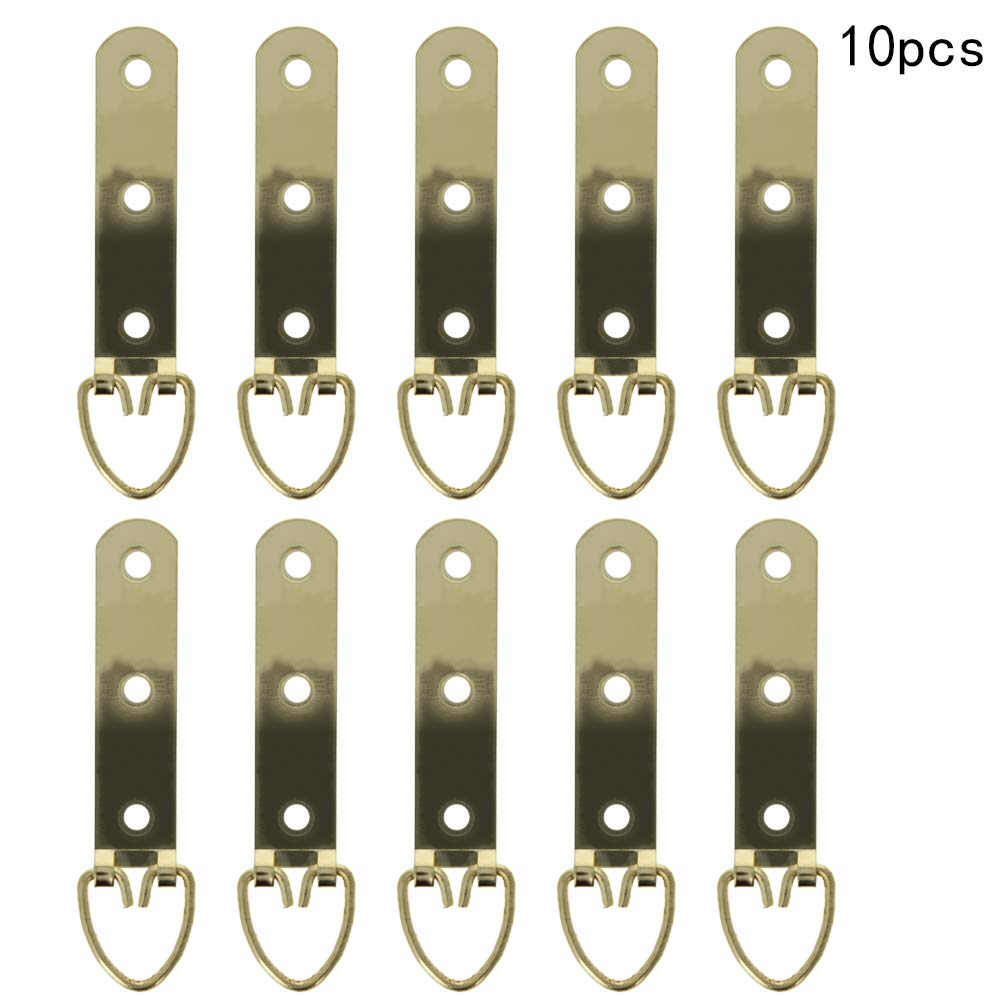 Gold Tone Picture Frame Buckle Kit - 10PCS 3.54