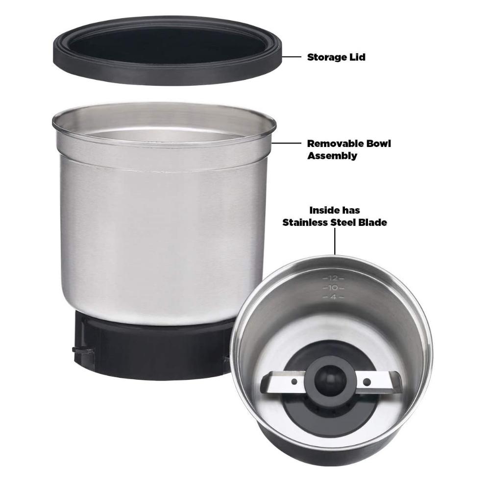 Cuisinart DCG12 18-Cup Coffee Grinder - Certified Refurbished with Warranty - Perfect for Home Kitchens & Coffee Shops