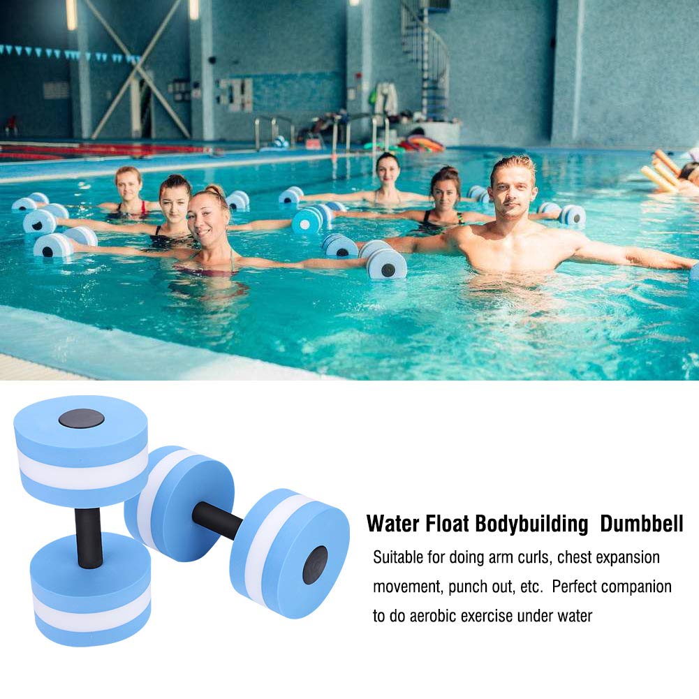 ANKROYU 1 Pair Water Dumbbells - EVA Foam Floating Dumbbells for Water Aerobics, Aqua Fitness, Swimming, Yoga & Strength Training - Lightweight Water Weights for Pool Workouts & Home Exercise