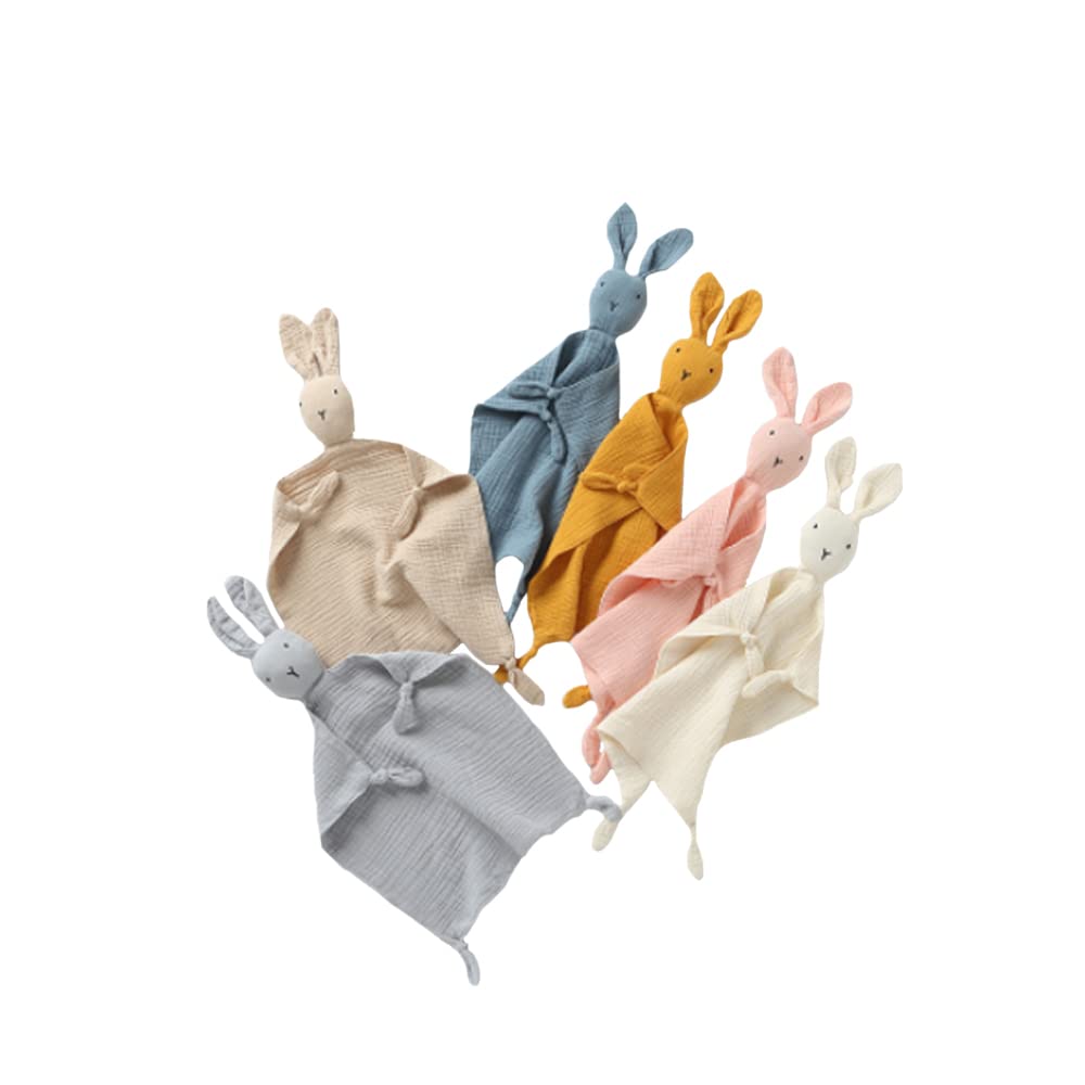 Soft Baby Security Blanket & Lovey - Unisex Rabbit Stuffed Animal Snuggle Toy for Newborn Boys & Girls | Perfect Baby Shower Gift & Comfort Blanket for Naptime, Travel & Cuddling