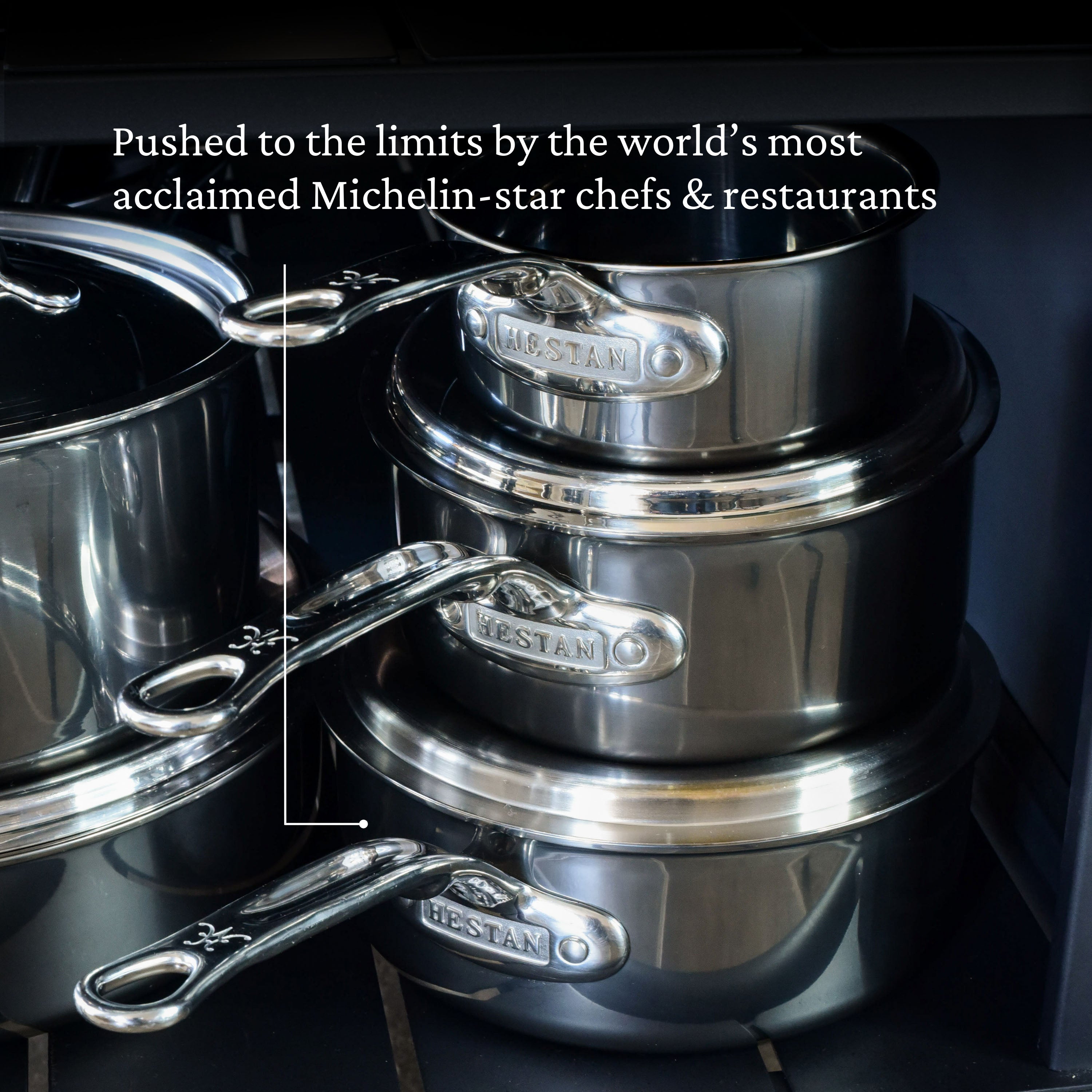 Hestan Nanobond Nonstick Covered Saucepan - 3 Qt Stainless Steel Cookware with Lid for Induction, Gas & Electric Stoves - Perfect for Simmering, Boiling & Cooking Sauces