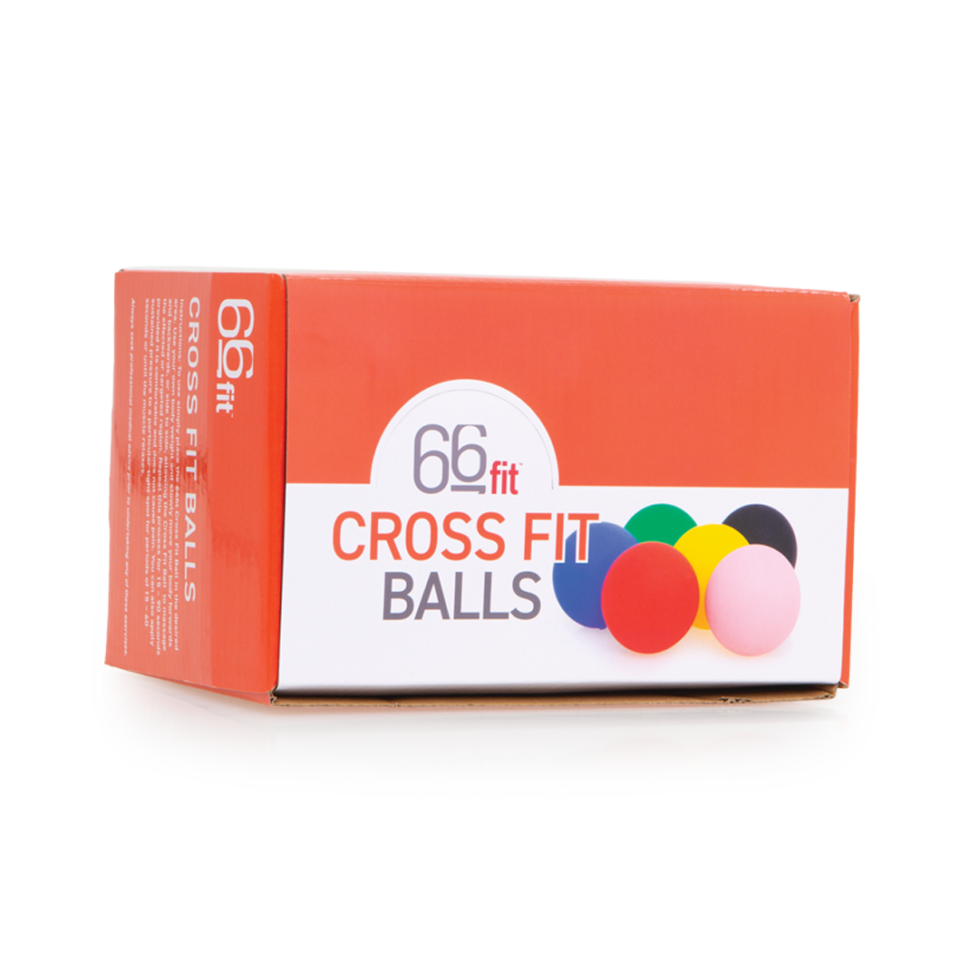 66Fit CrossFit Balls - Set of 12 Mixed Weight Medicine Balls for Strength Training, Gym Workouts & Functional Fitness | Perfect for Home Gym, CrossFit Box & Group Training