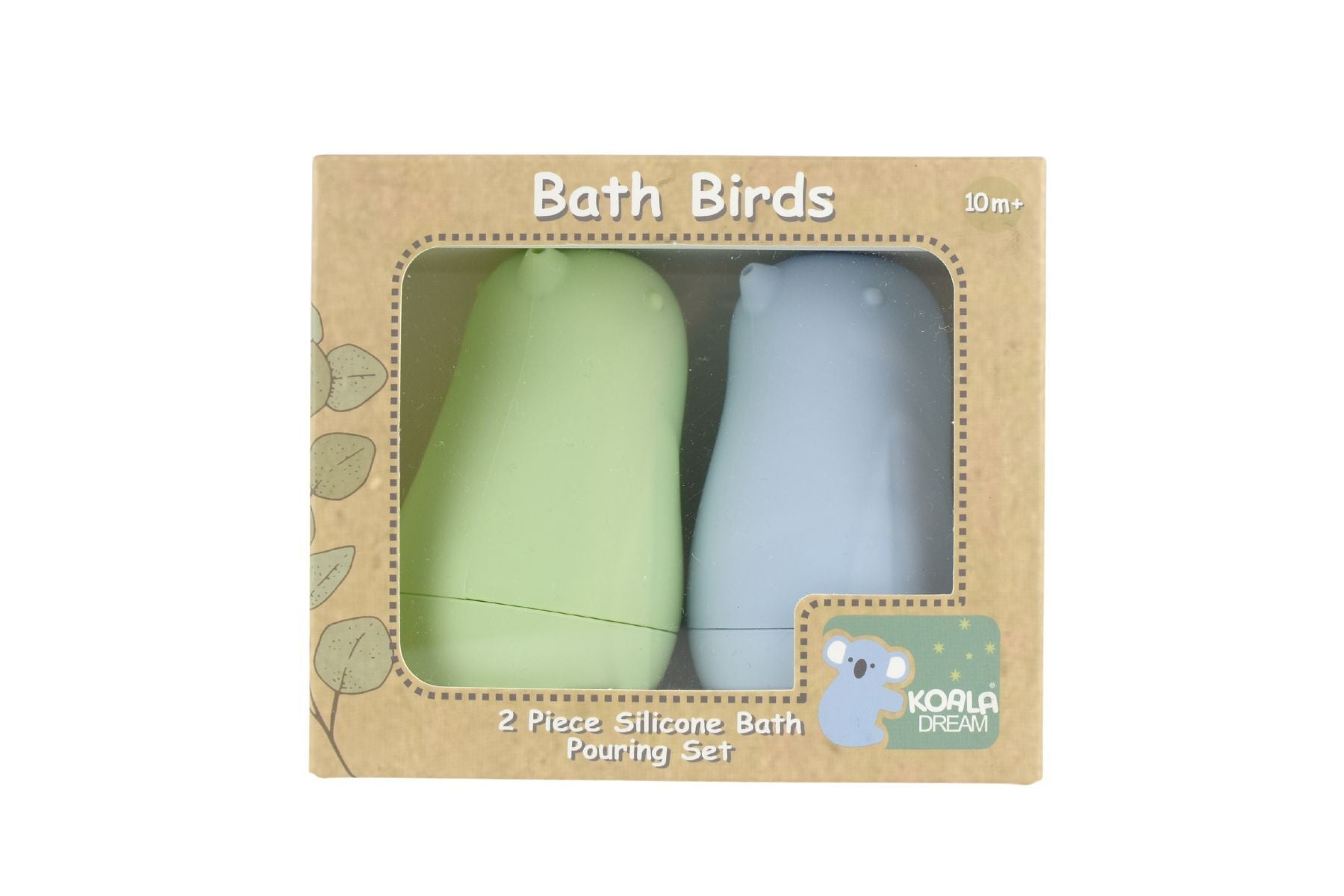 2 Pack Silicone Bath Toys - Pistachio & Baby Blue Ducky Pouring Birds for Kids Bathtime Fun | Perfect for Sensory Play & Water Games