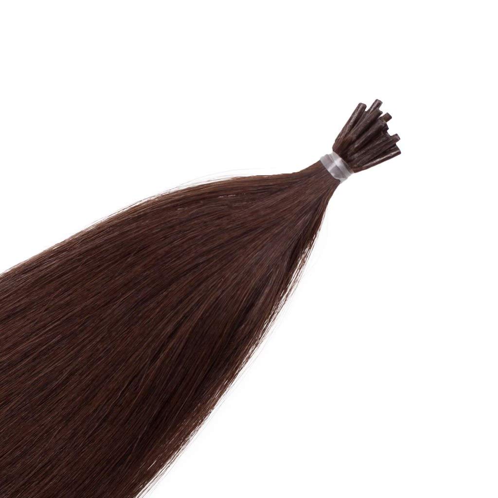 RemeeHi Brazilian I-Tip Human Hair Extensions 18 Inch Wavy Stick Tip 100g Real Human Hair #130 Orange – Perfect for Parties, Weddings & Everyday Styling