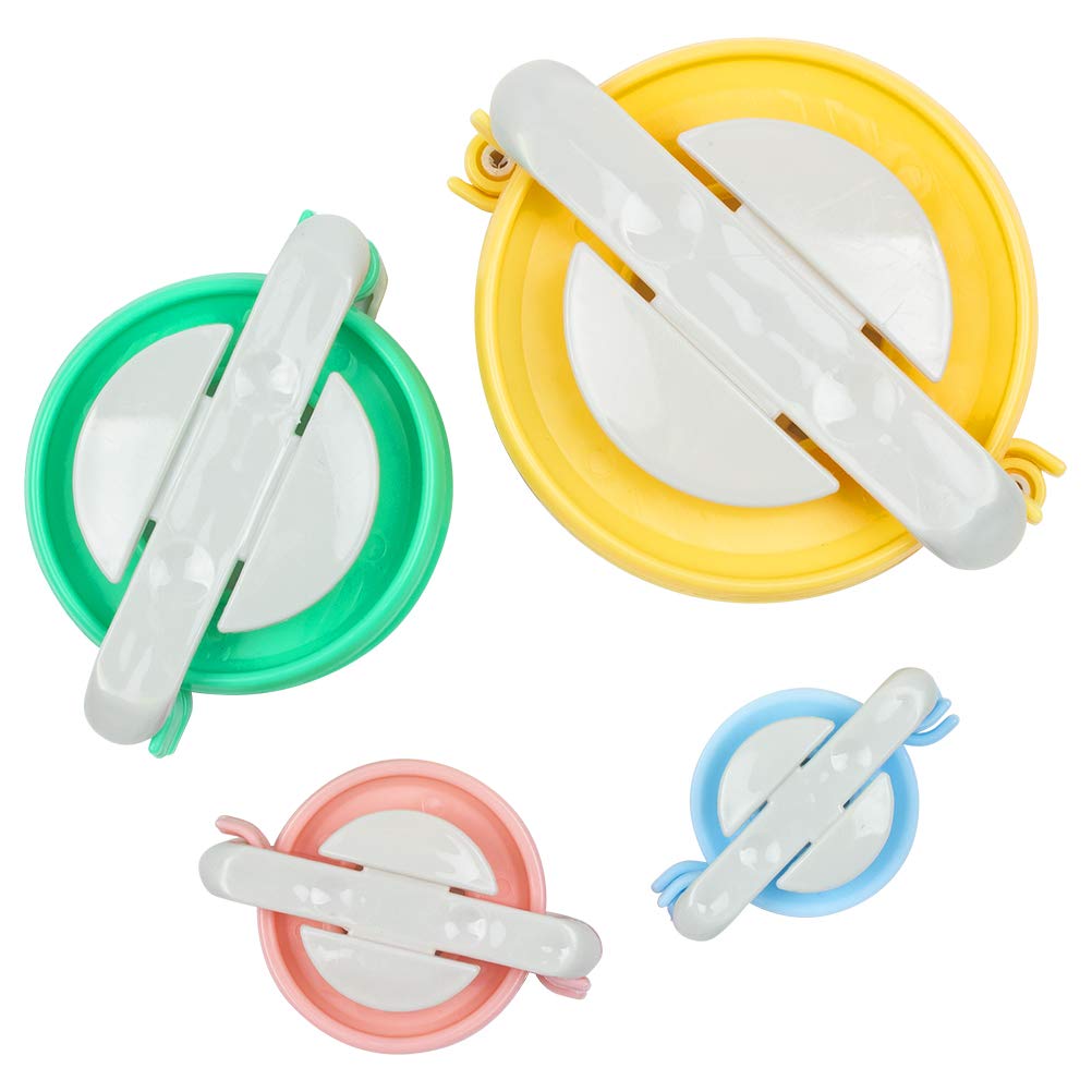 WIFUN 4-Piece Pom Pom Maker Set - 4 Sizes DIY Fluffy Pompom Making Tool Kit for Knitting, Crochet & Craft Projects - Perfect for Kids & Adults (Great for Home Decor, Gift Wrapping & Scrapbooking)