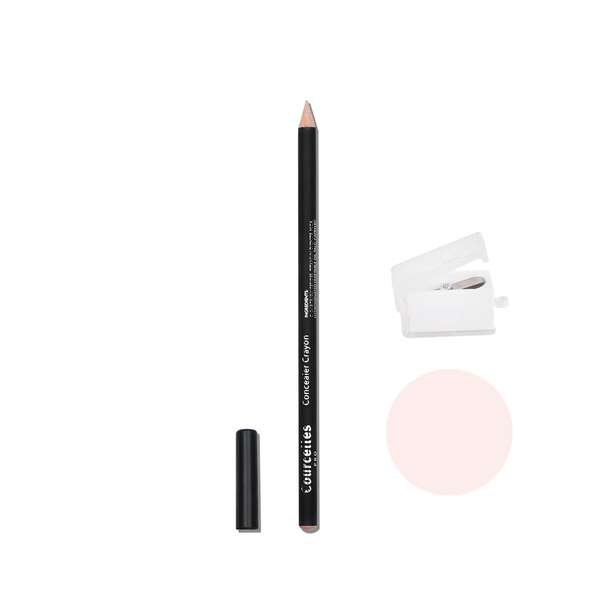 Courcelles Original Concealer Pencil - 3 Natural Shades for Dark Circles & Blemishes - Includes Free Sharpener - Perfect for Makeup Bag & Travel Touch-Ups