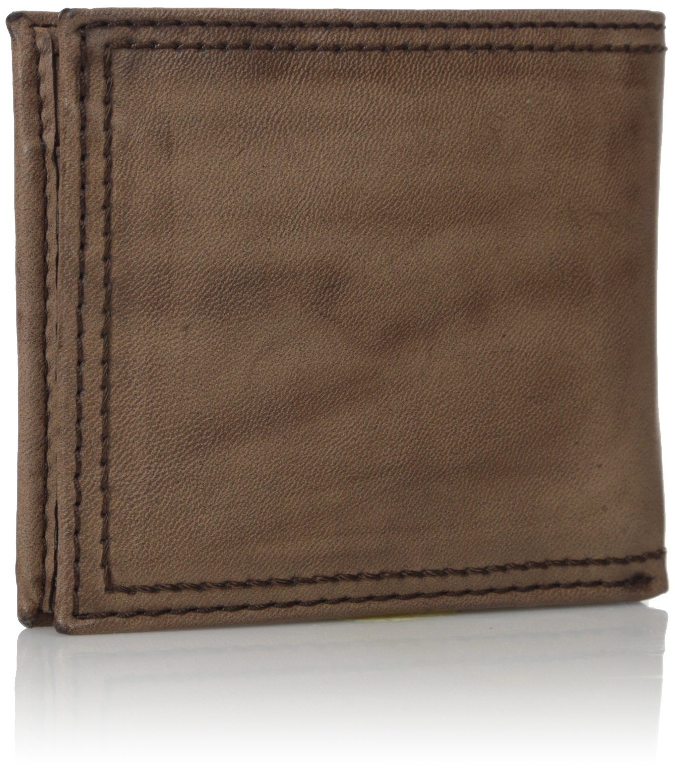 Columbia Men's RFID Blocking Traveler Wallet with Oversized Logo - Slim Leather Bi-Fold Wallet for Men - Secure Credit Card Holder for Travel, Business & Everyday Use (Brown, One Size)