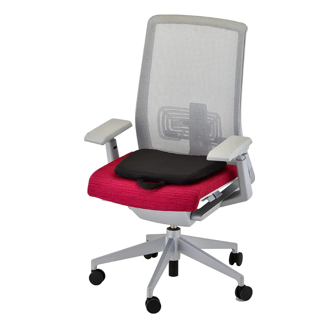 Happy Tush Cushion - Premium Comfort Seat Cushion for Office Chairs, Car Seats & Home Use - Ergonomic Support for Back Pain Relief & Pressure Relief (Grey)