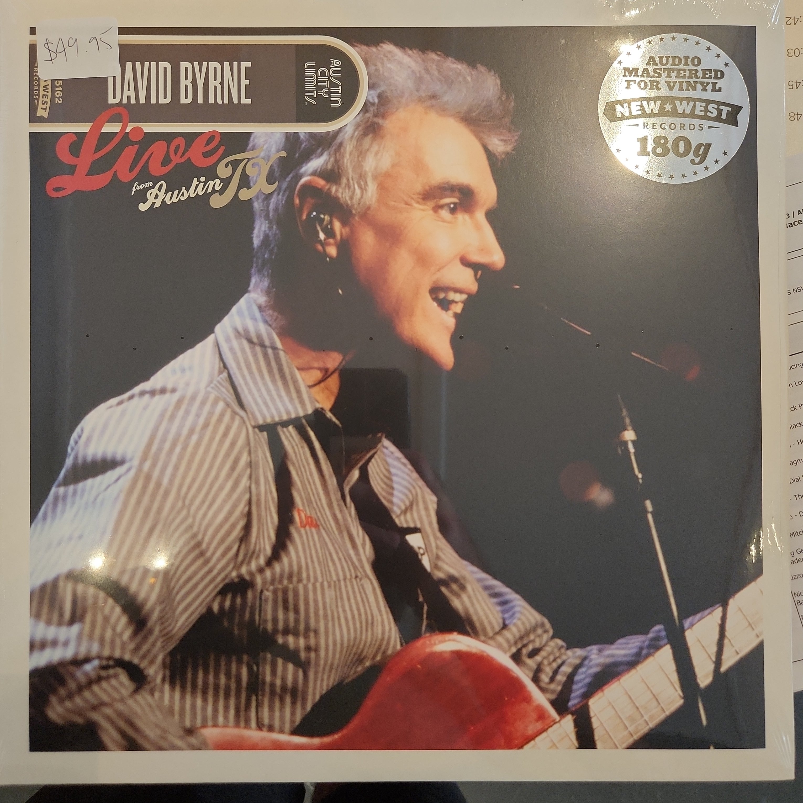 David Byrne Live from Austin TX Vinyl LP - Limited Edition Record for Music Lovers & Collectors - Perfect for Home Listening & Vinyl Collections
