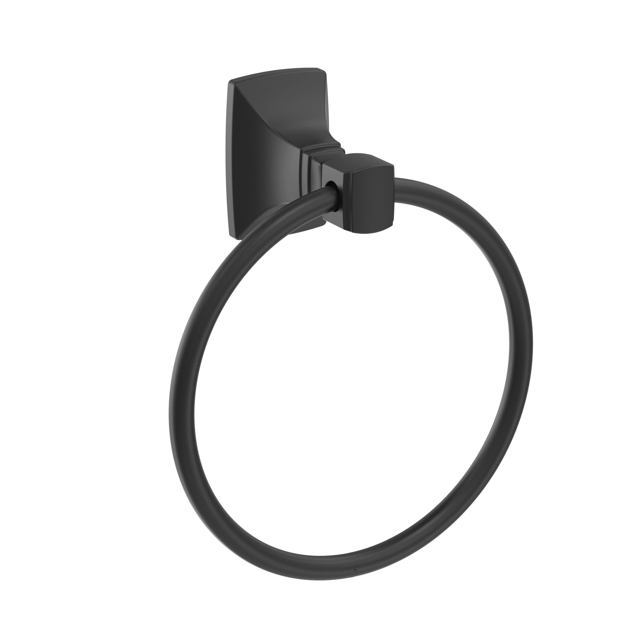 Matte Black Towel Ring - 7-7/16