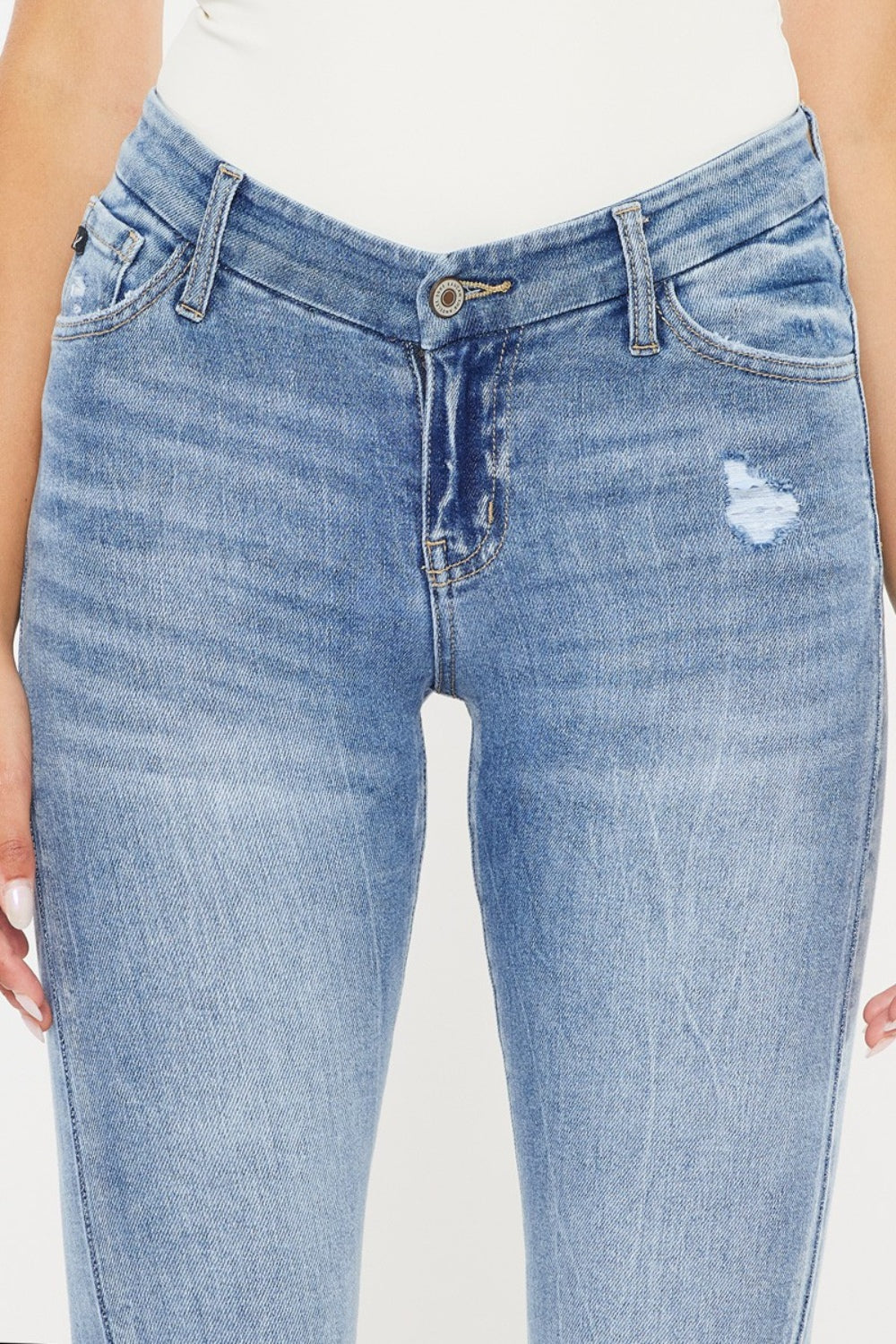 Kancan High Waist Cat's Whiskers Skinny Jeans for Women - Stretch Denim Pants with Comfortable Fit - Perfect for Casual Outfits, Date Nights & Everyday Wear