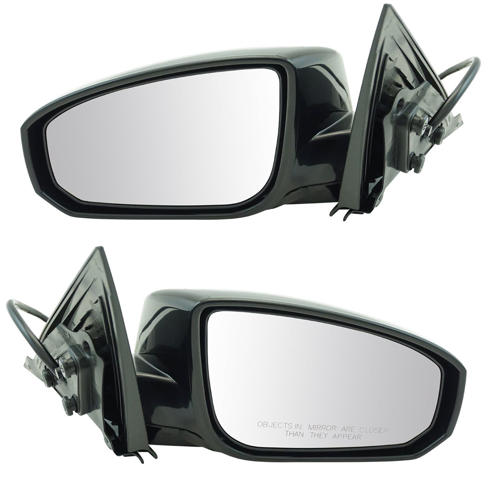 Heated Side View Mirrors Left & Right Pair for 2004-2008 Nissan Maxima - Defrosting Power Mirrors for Winter Driving & Enhanced Visibility