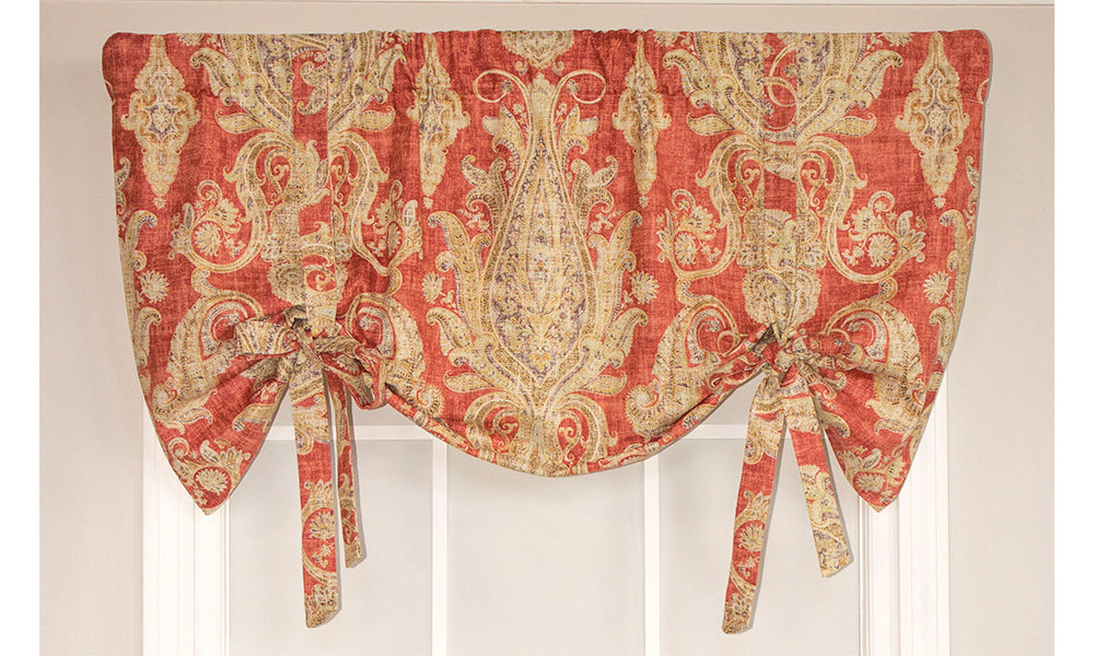 Trade Winds Tie Up Valance - Elegant Window Treatment for Living Room & Bedroom - Perfect for Home Decor & Curtain Accessories