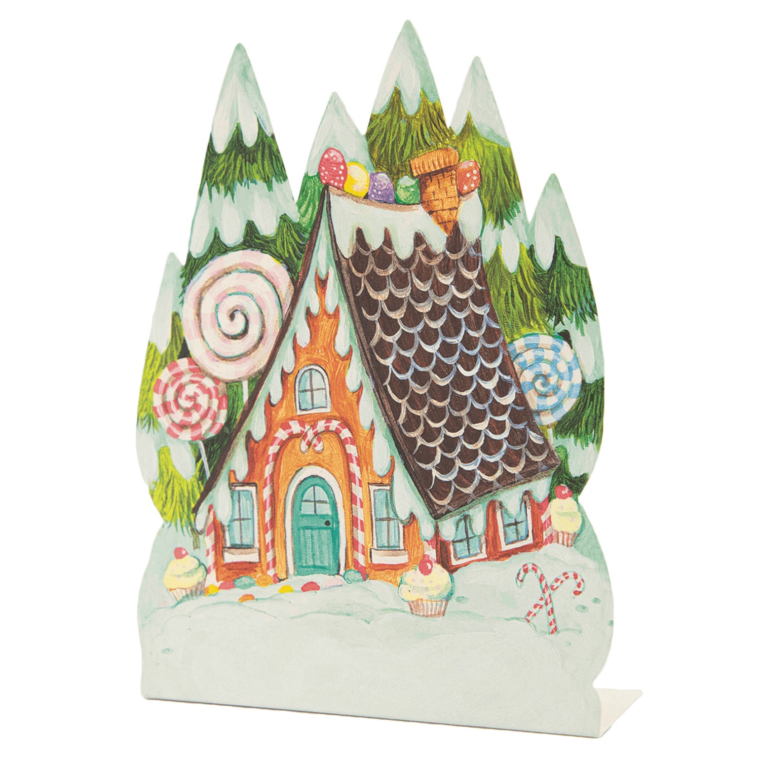 Personalized Gingerbread Place Card Holders - Christmas Party Table Setting & Holiday Dinner Decor