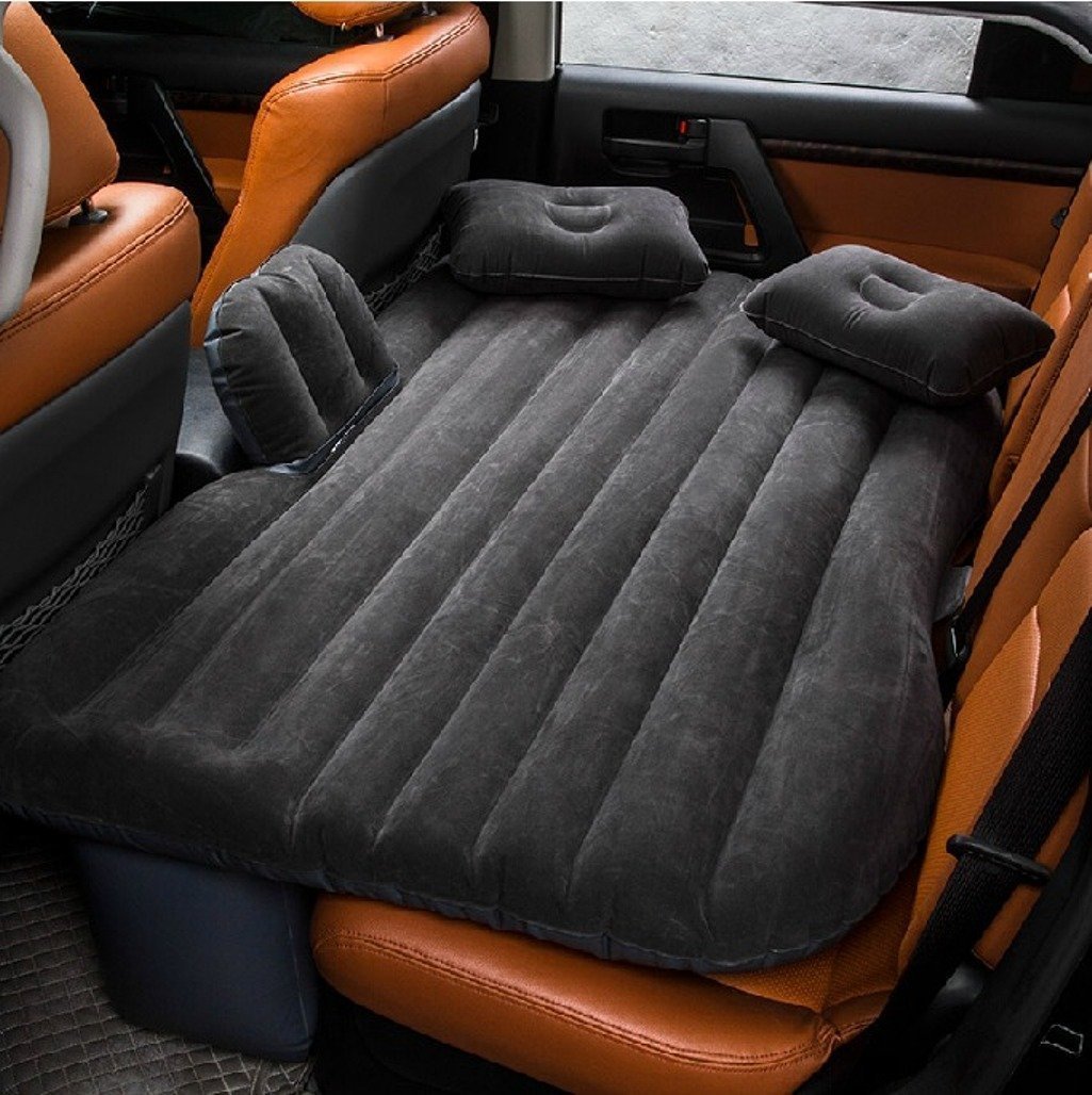 FBSPORT Inflatable Car Mattress for Camping & Travel - Universal SUV Air Bed with 2 Pillows | Portable Sleeping Solution for Road Trips, Camping & Outdoor Adventures