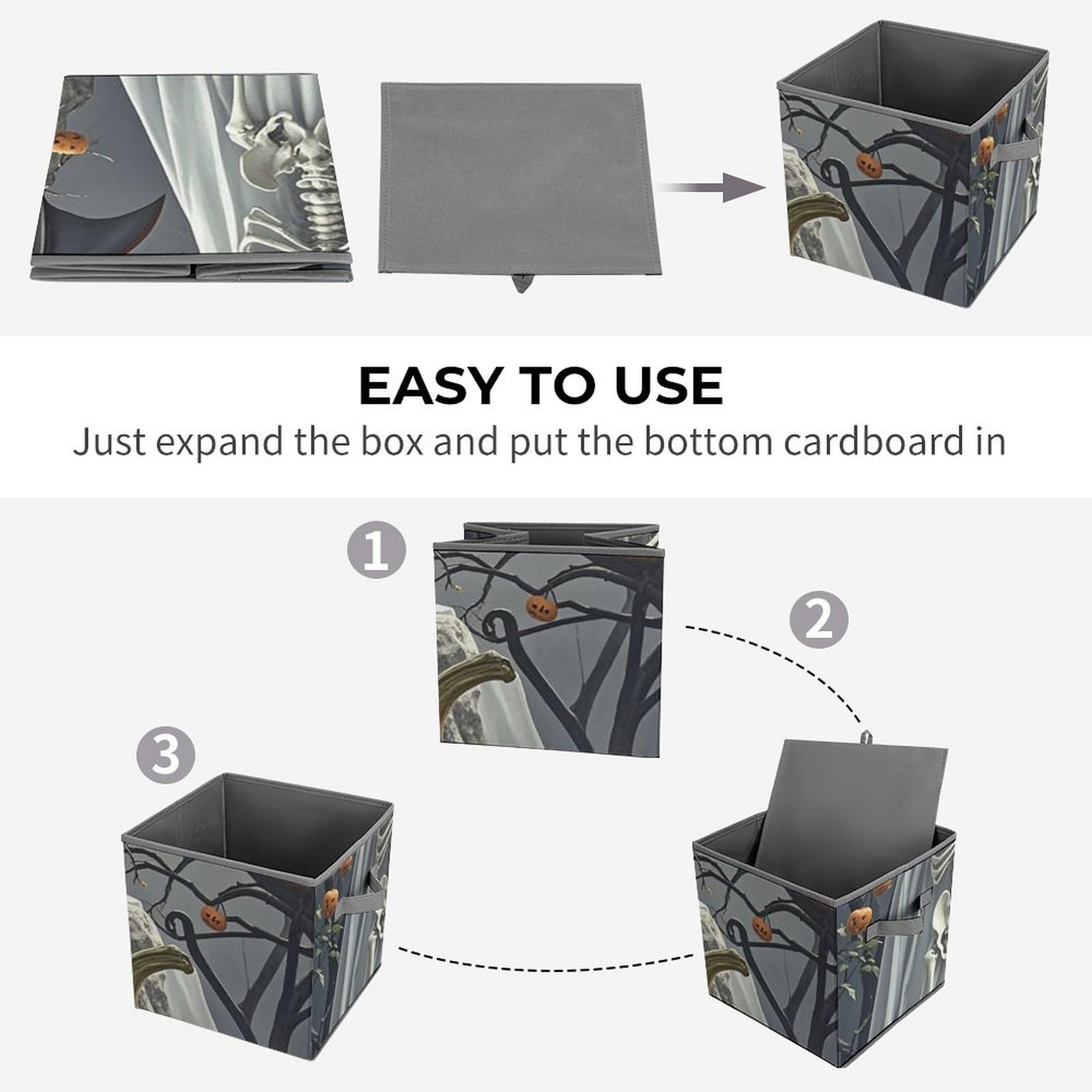 Large Collapsible Storage Bin with Handles - 10.6