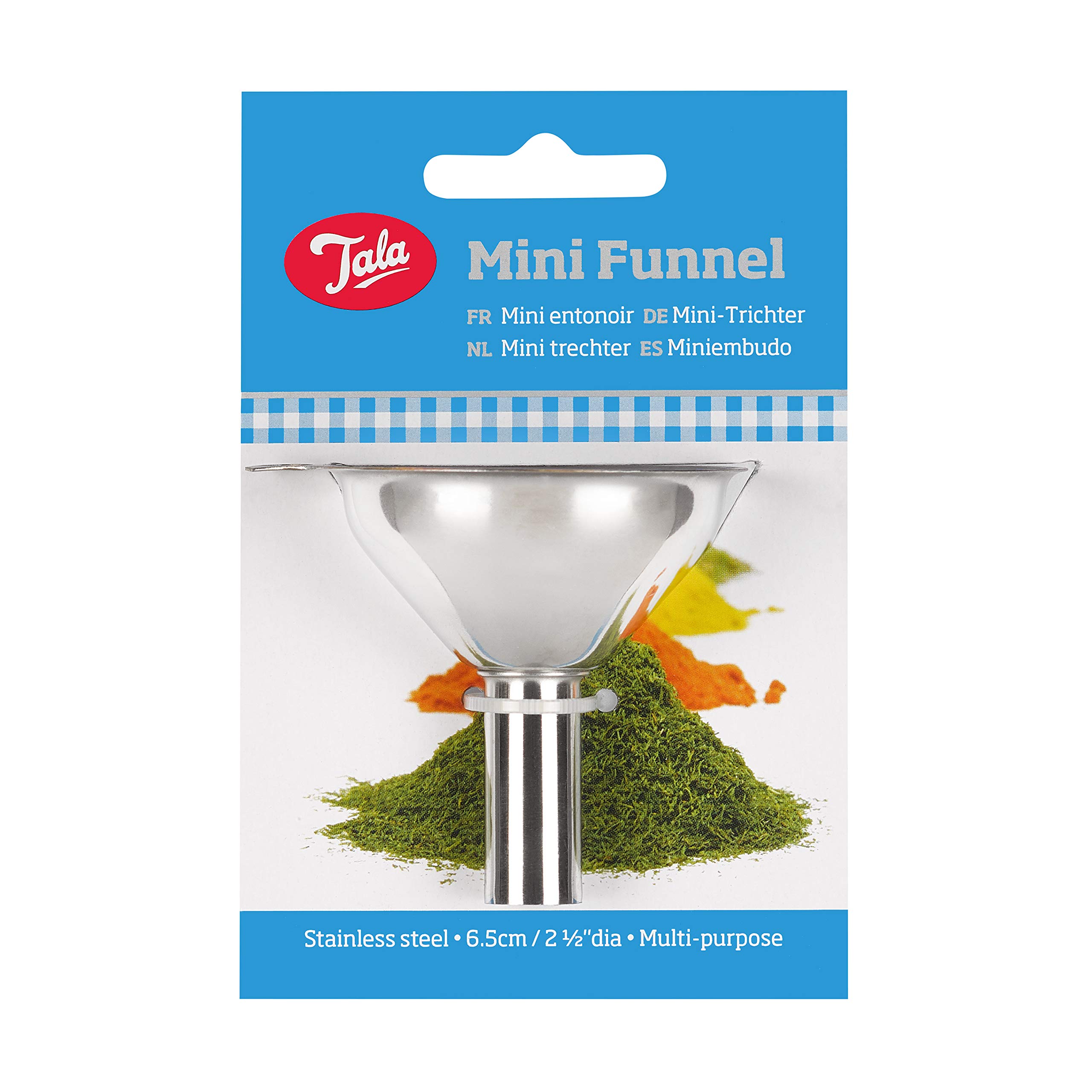 6.5cm Mini Funnel - Green, Grey, Brown, Blue Colors | Perfect for Kitchen, Baking, DIY & Small Bottle Filling
