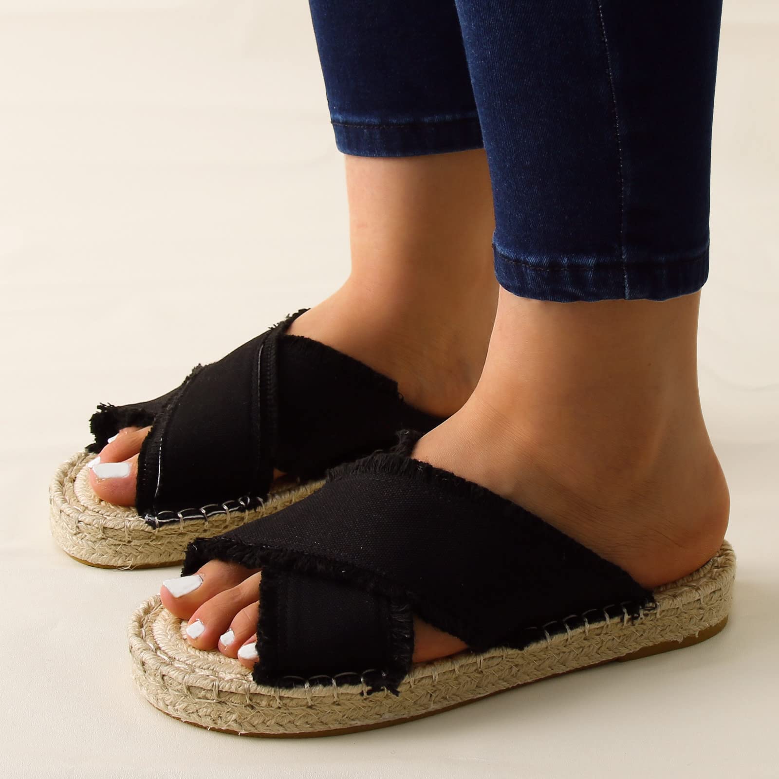 Gibobby Women's Slingback Open Toe Sandals - Slip On Platform Wedge Heels with Ankle Buckle | Comfortable Beach Sandals for Summer | Perfect for Vacation, Poolside, and Casual Outings