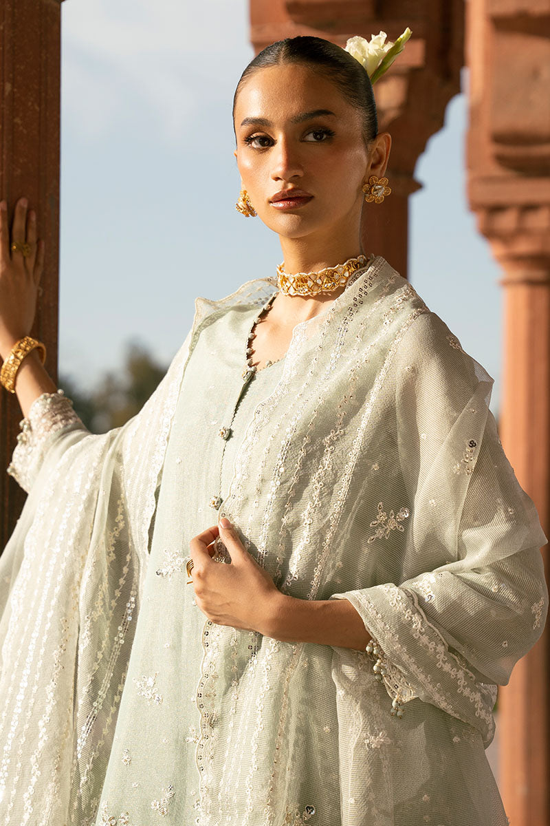 MINT HAZE 3PC Set (Shirt, Trouser & Dupatta) - Stylish Ethnic Outfit for Women | Perfect for Weddings, Parties & Festive Occasions