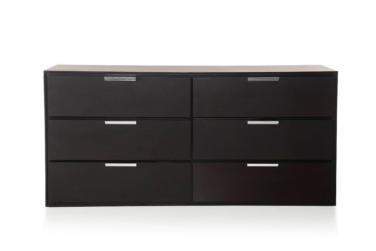 Lauren 6-Drawer Dresser - Modern Wooden Chest of Drawers for Bedroom, Living Room & Closet Storage Organization