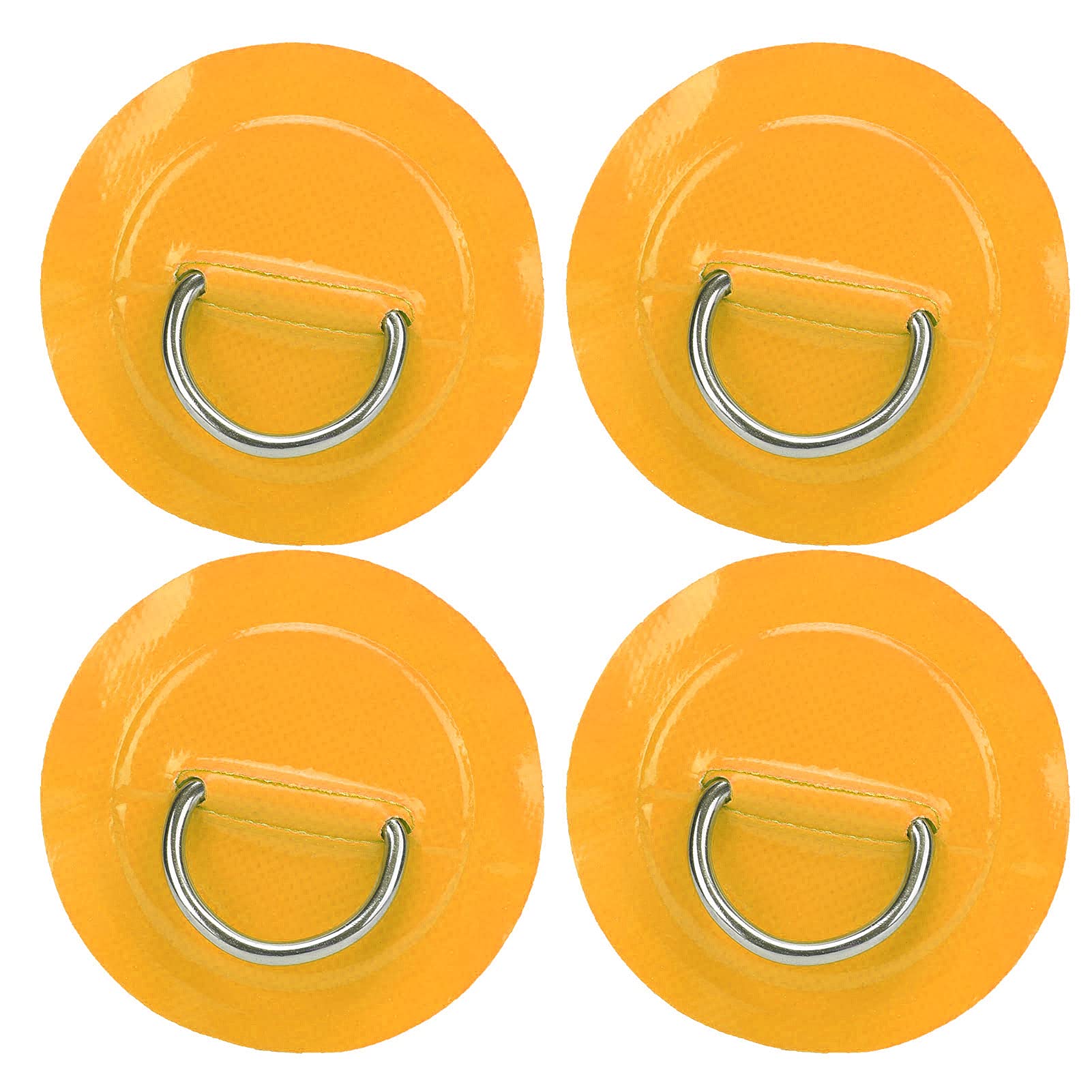 Durable PVC Bungee Cord Set with D Pad - High Strength Elastic Rope for Inflatable Boats, Kayaks, Canoes | Waterproof Marine Accessories for Outdoor Adventures, Camping & Water Sports (Yellow)