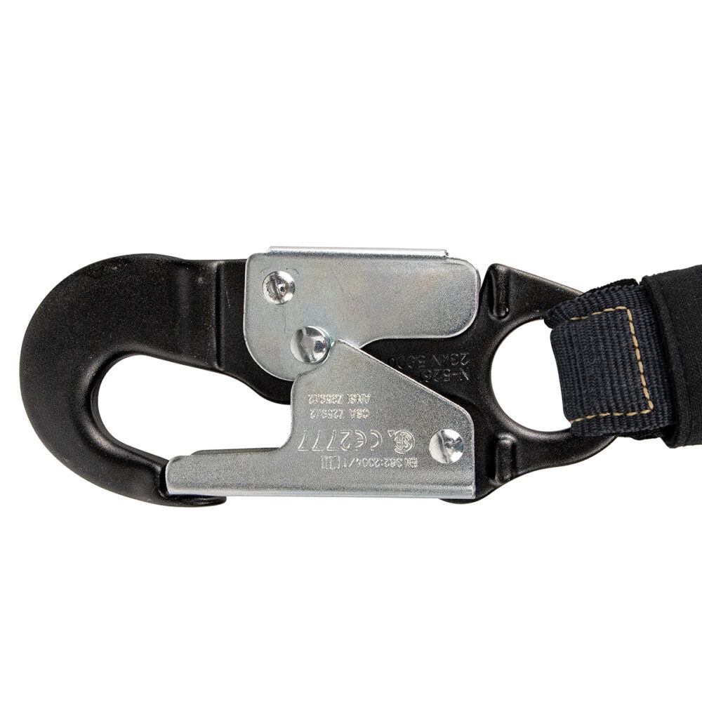 Arc Flash 6FT Internal Energy Absorbing Safety Lanyard - Aramid Fiber with Aluminum Snap Hook for Electrical Work & Fall Protection
