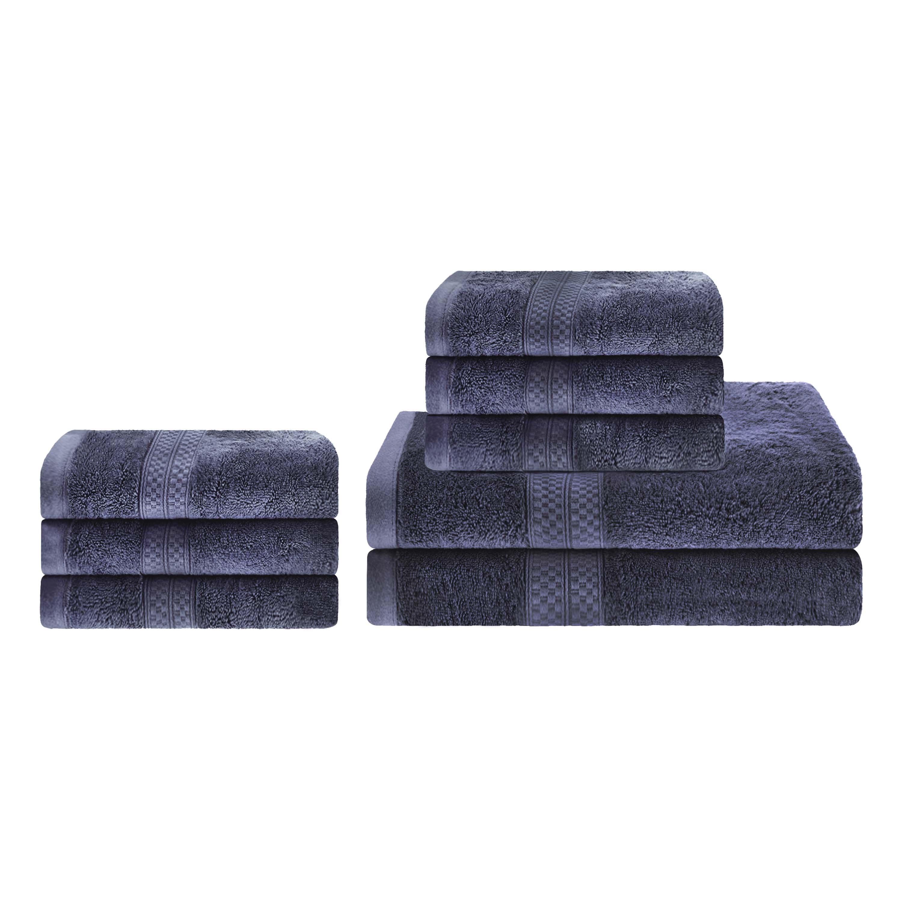 Ultra Soft Rayon Bamboo Cotton Blend Bath & Hand Towel Set | Eco-Friendly, Absorbent & Quick-Drying | Perfect for Spa, Bathroom & Guest Use