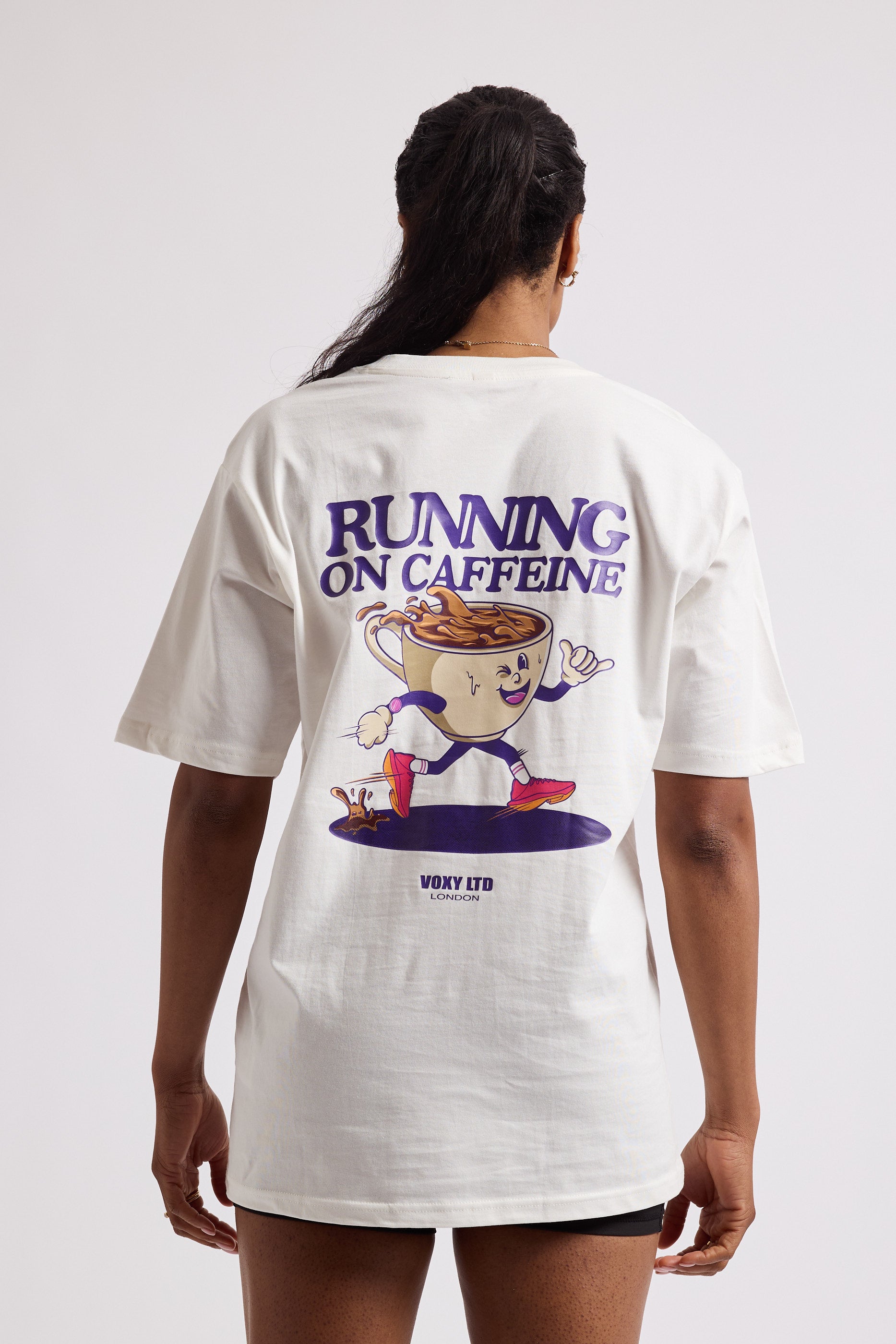 Caffeine Oversized T-Shirt for Men & Women | Comfortable Loose Fit Graphic Tee | Perfect for Casual Wear, Lounge, and Street Style