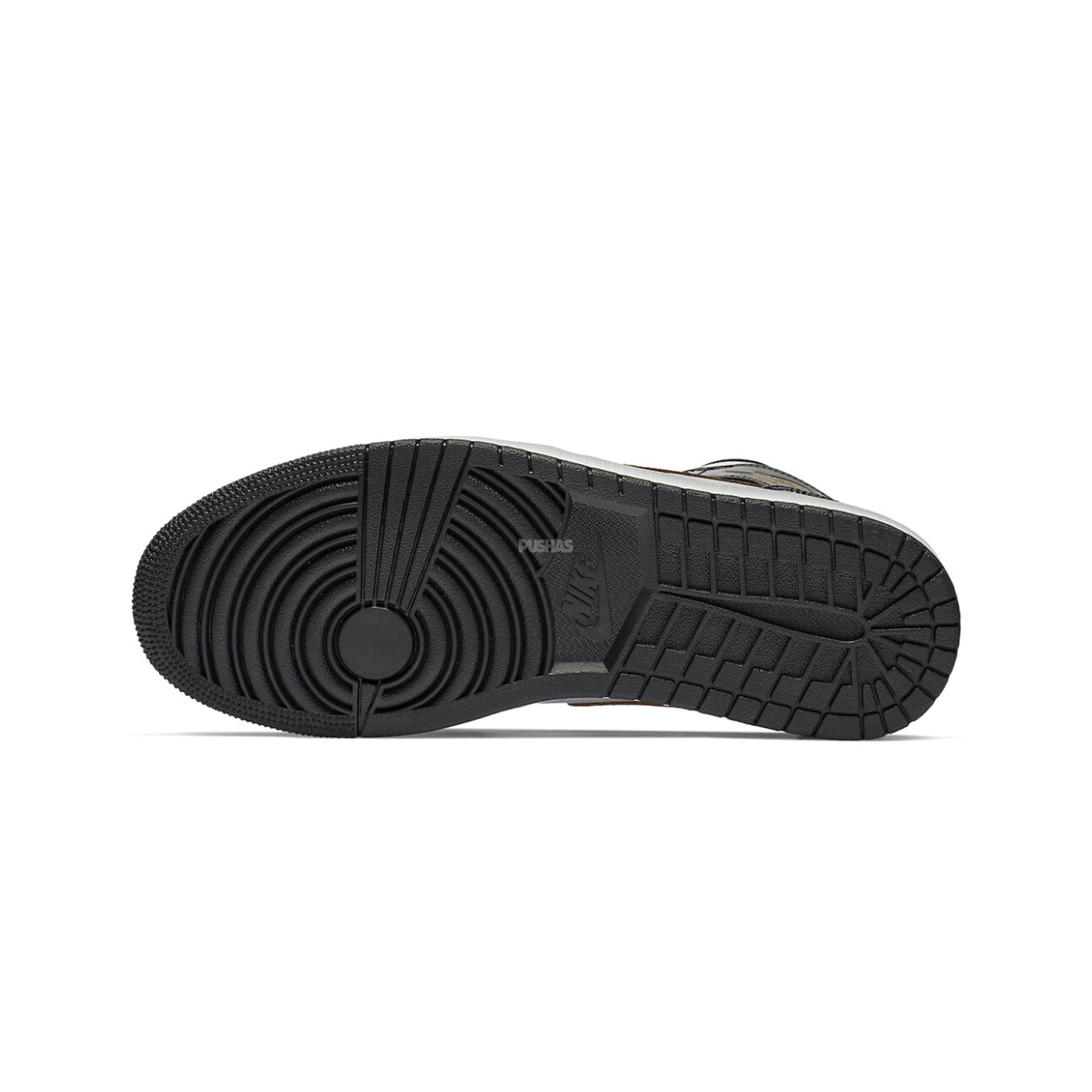 Air Jordan 1 Mid 'Patent Black White Gold' Sneakers (2019) - Men's Basketball Shoes for Streetwear & Casual Fashion