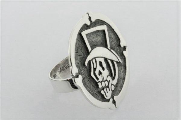 Sterling Silver La Calavera Catrina Ring - Elegant Mexican Sugar Skull Jewelry for Day of the Dead, Halloween & Gothic Fashion