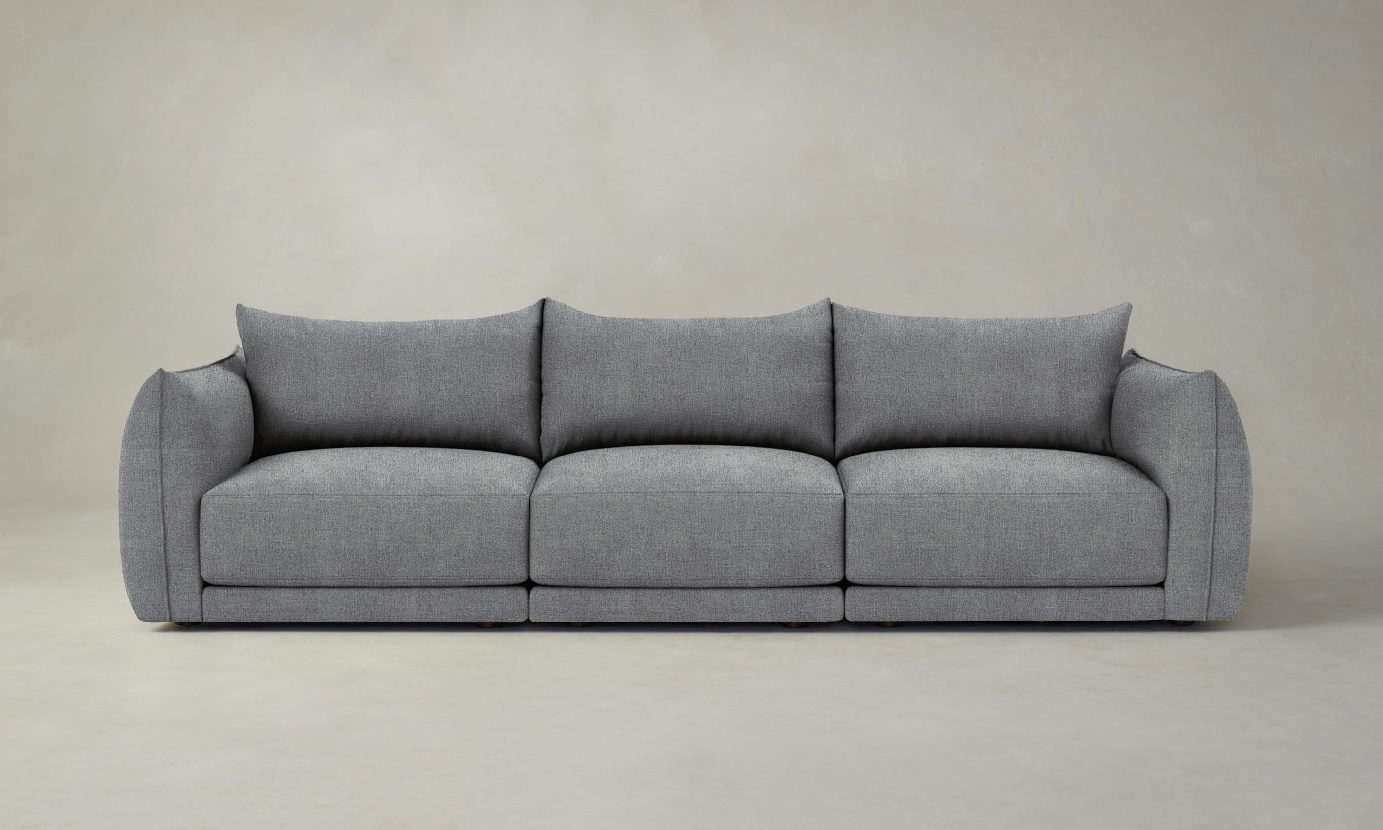 The Jones Modular Sofa - Performance Mélange Weave Night - Modern Sectional Couch for Living Room, Lounge & Home Theater - Durable Fabric & Comfortable Seating for Family Gatherings & Movie Nights