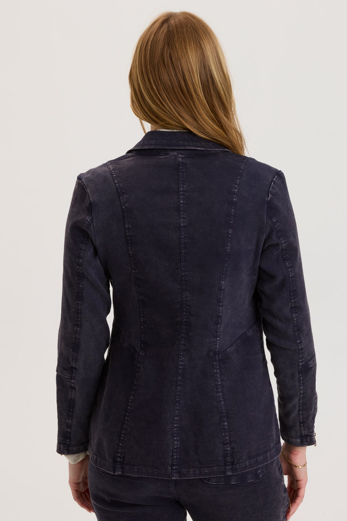 Terrwyn Distressed Wash Mariner Blazer - Stylish Vintage Look for Casual Outfits & Office Wear