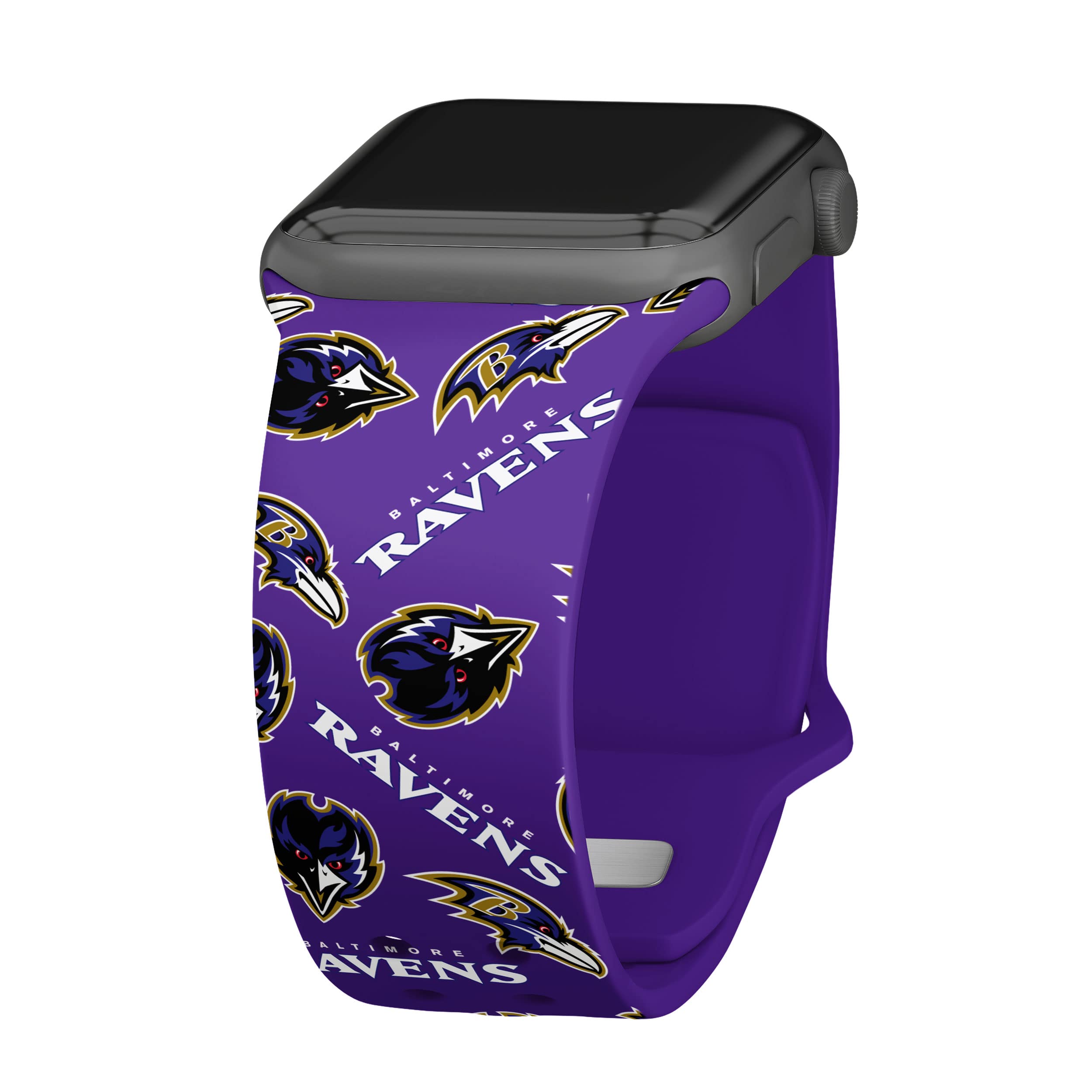 Baltimore Ravens HD Game Time Watch Band for Apple Watch - Perfect for NFL Fans & Game Day Outfits