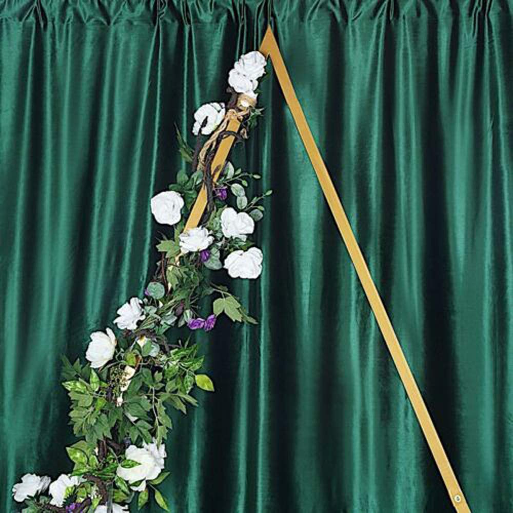 8Ft Metal Triangle Wedding Arch Backdrop - Romantic Iron Frame for Wedding & Party Decorations - Perfect for Outdoor Ceremonies, Balloon Stands, and Photo Backdrops