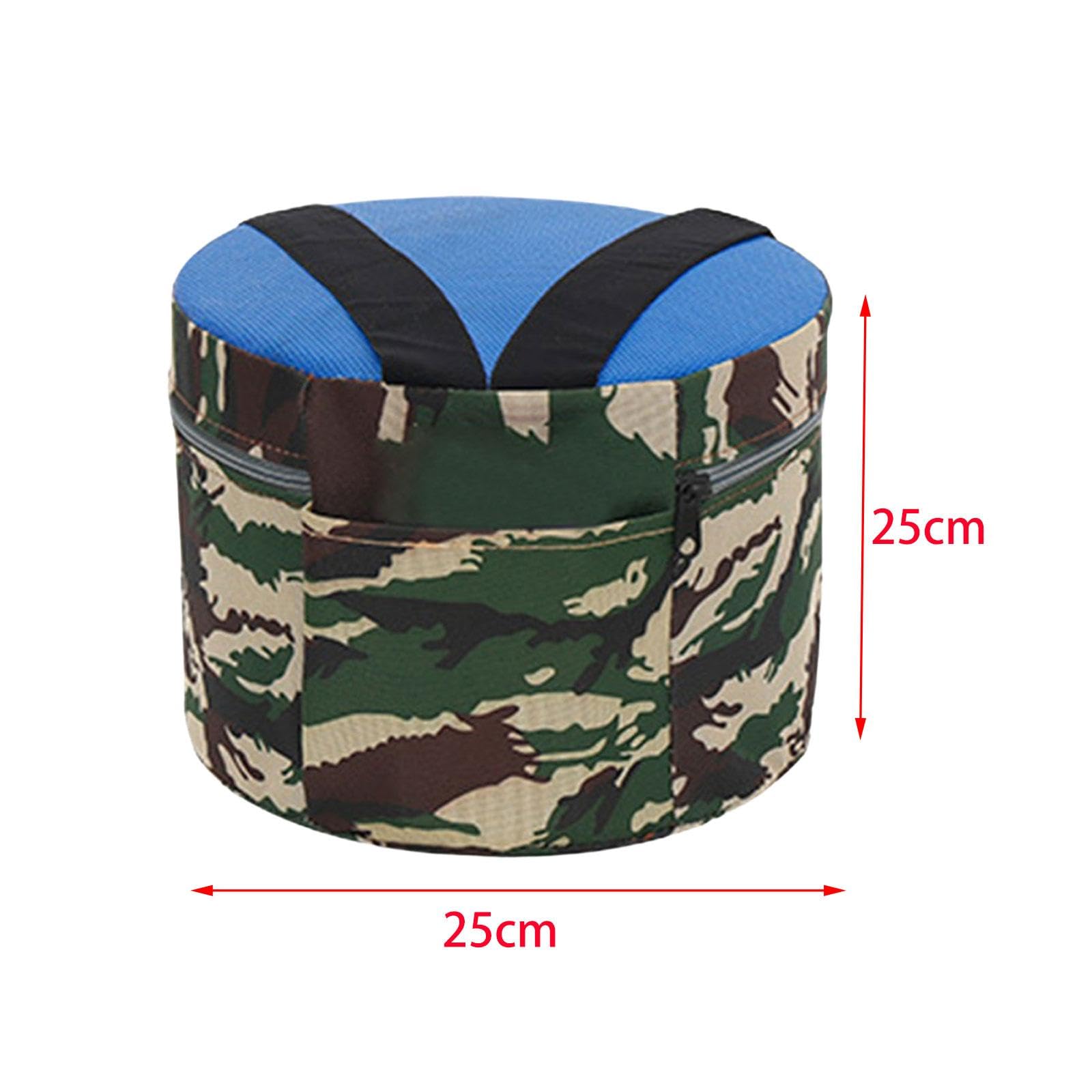 Portable Garden Stool for Outdoor Activities - Lightweight Fishing & Camping Chair with 25cm Foam Cushion - Perfect for Gardening, Farming, Planting & Hiking - Durable Workseat for Comfortable Use in Backyard, Farm or Trail
