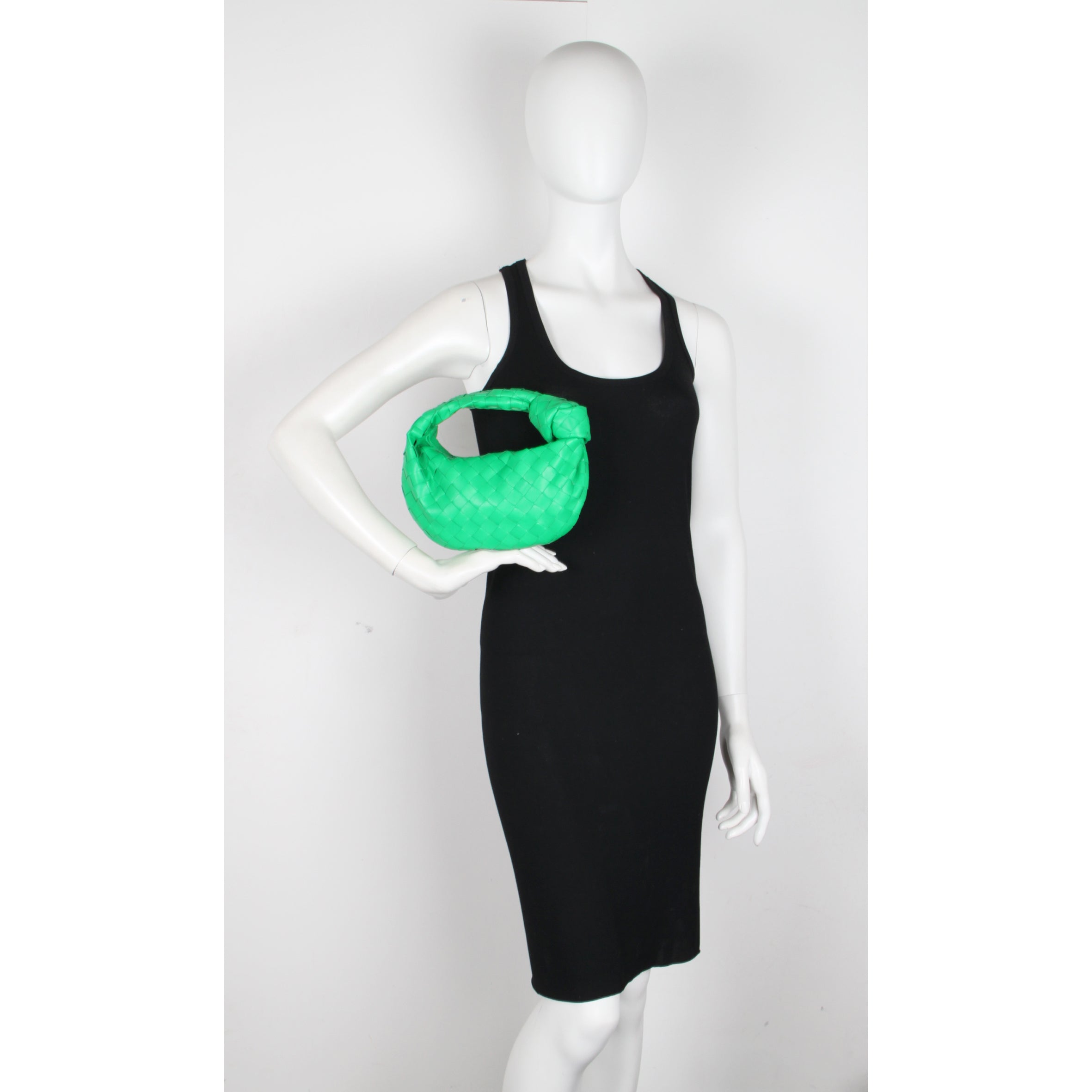 Jodie Mini Intrecciato Crossbody Bag in Parakeet Green - Stylish Leather Purse for Women, Perfect for Date Night, Shopping & Travel Accessories