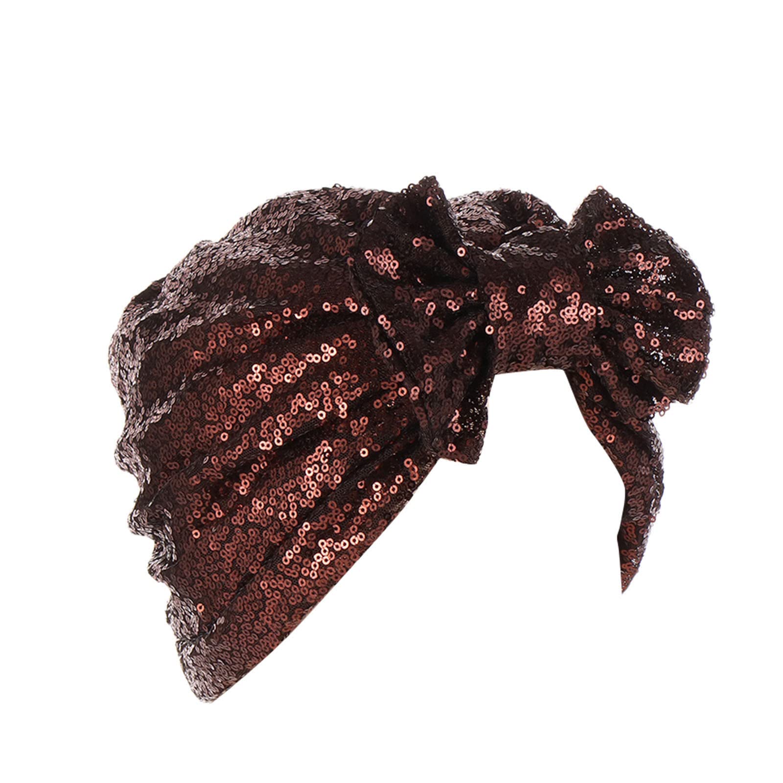 Stylish Muslim Turban Headscarf with Sequins - Breathable Hair Bonnet & Fashionable Head Wrap for Women - Perfect for Prayer, Modest Fashion, and Everyday Wear