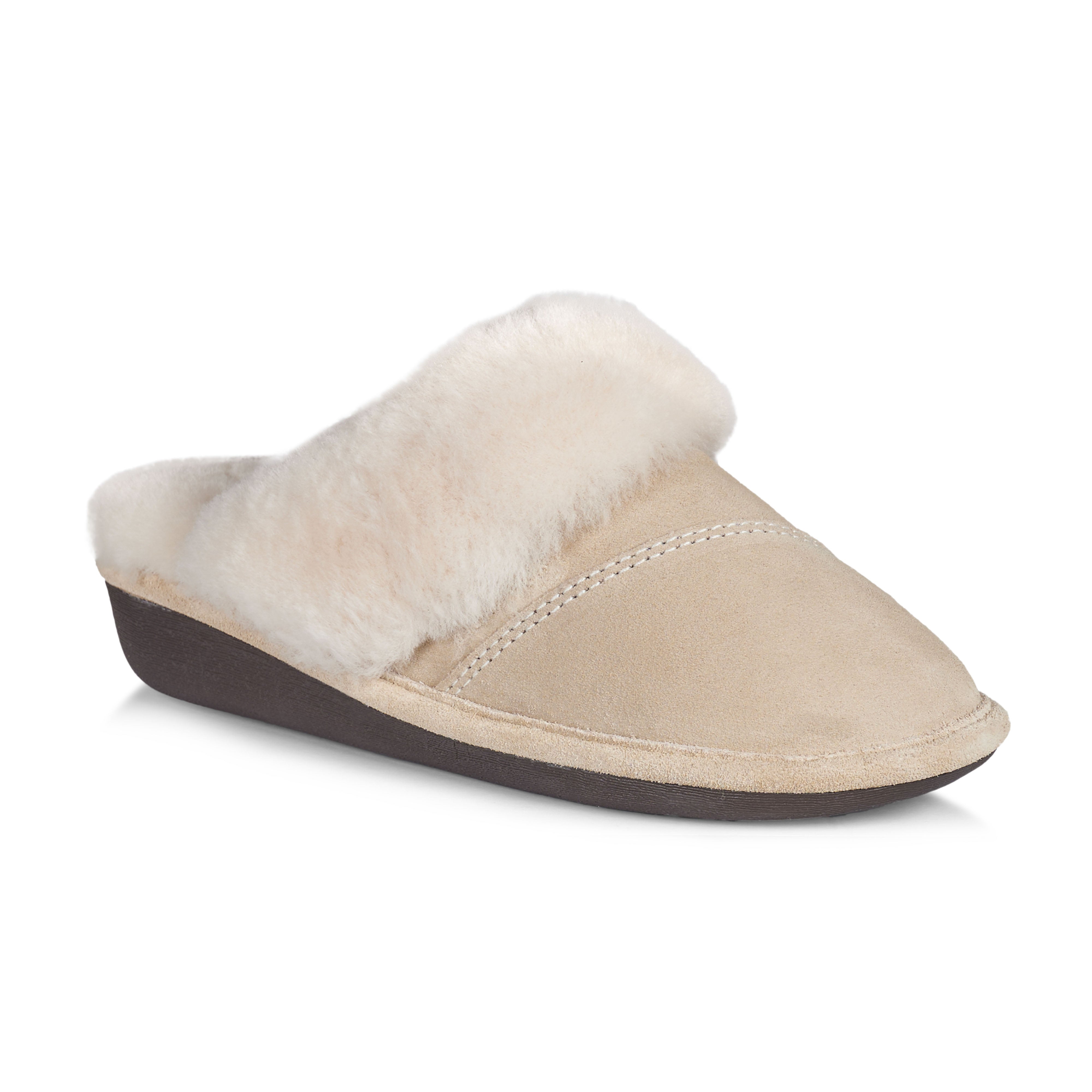 Joy Women's Fuzzy House Slippers - Soft Indoor/Outdoor Comfort Slides for Women, Cozy Winter Slippers with Memory Foam (Beige) - Perfect for Home, Lounge, and Relaxation