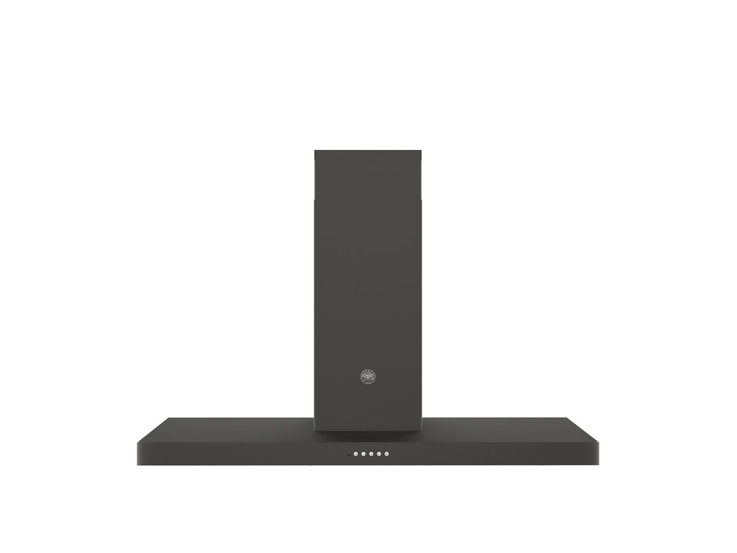Bertazzoni KT48CAT 48-Inch T-Shaped Wall Mounted Range Hood with 600 CFM Motor - Carbonio Finish for Modern Kitchen Ventilation