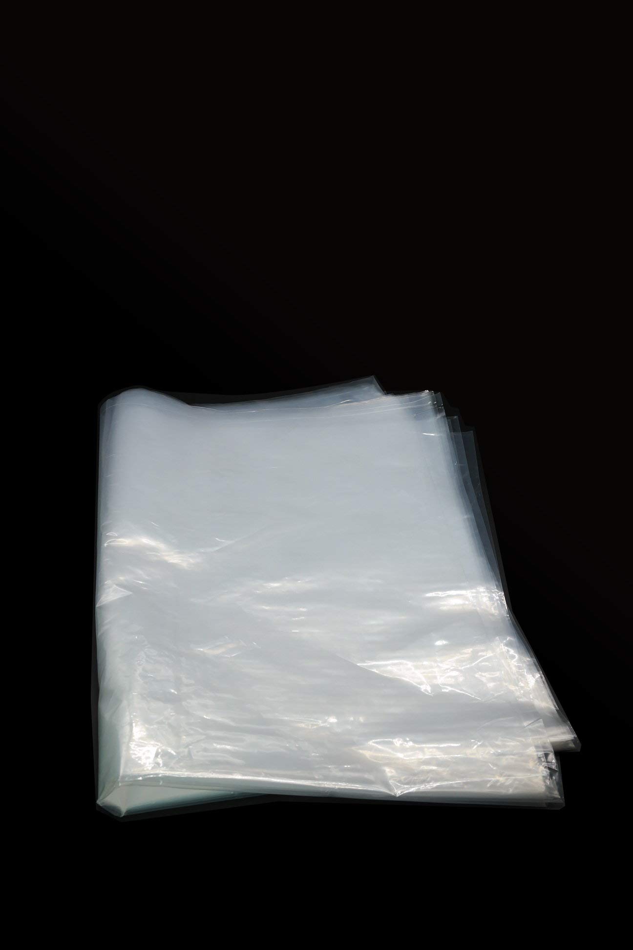Tripact LDPE Clear Flat Poly Bags Gusseted Bags - 18