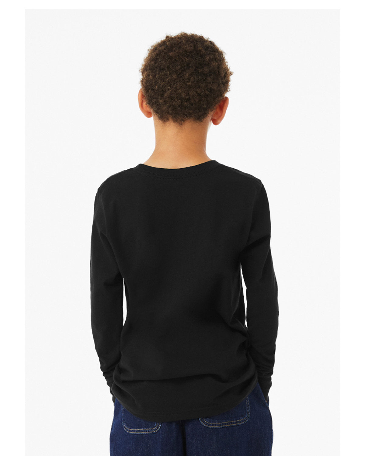 Bella + Canvas 3501YCV Youth Heather CVC Long Sleeve T-Shirt - Soft Comfortable Cotton Blend Tee for Kids - Perfect for School, Playdates & Everyday Wear