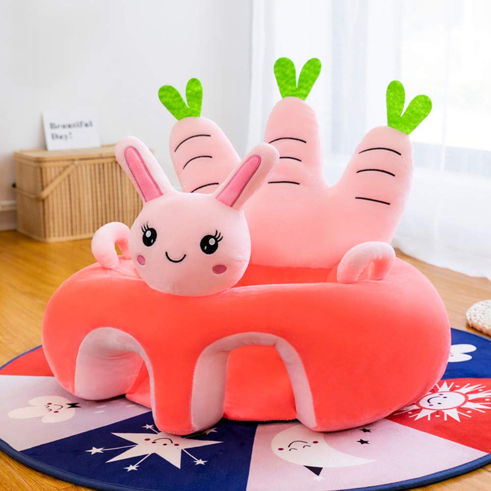 SETSCZY Baby Sofa - Soft Plush Infant Support Seat & Learning Sitting Pillow Chair for Newborns & Toddlers - Cushioned Bouncer & Floor Toy Seat - Perfect for Playtime, Tummy Time & Early Development (Rabbit Design)