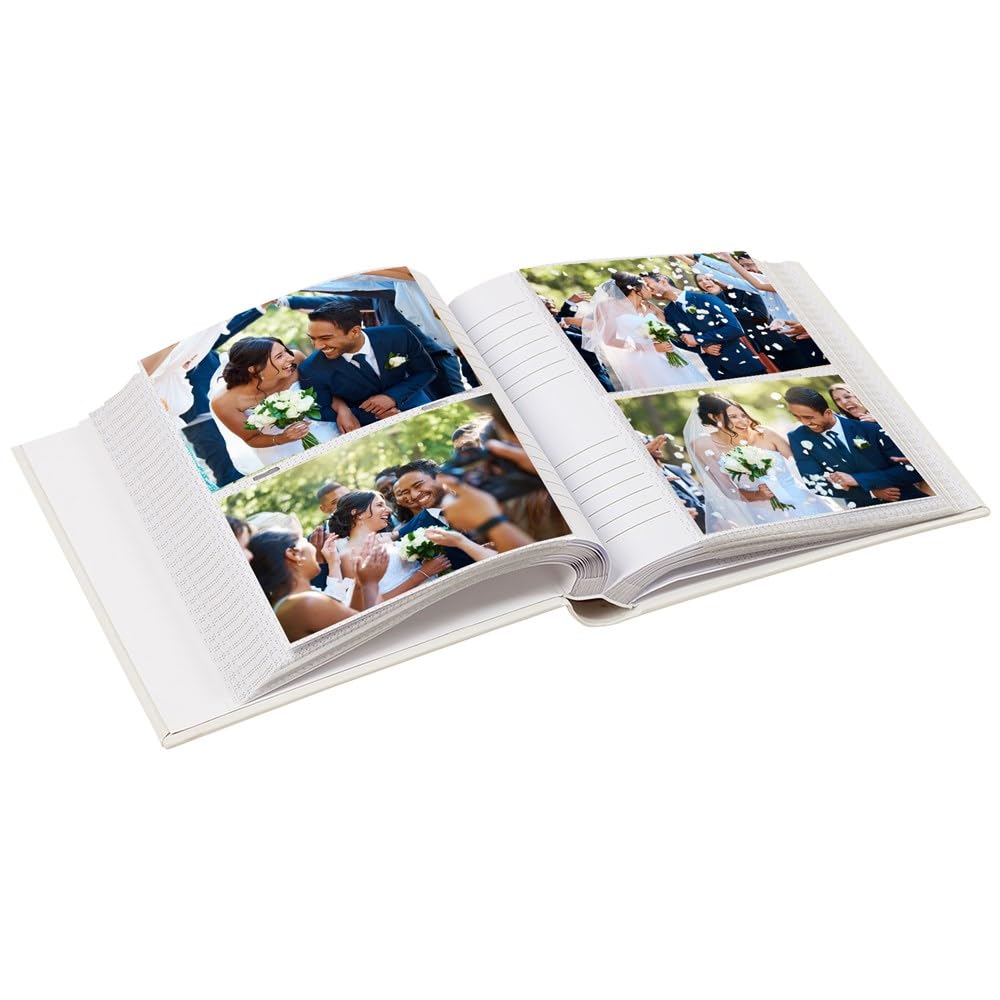Personalized Photo Album - Custom Engraved Scrapbook Holds 200 4x6 Photos | Leatherette Cover with Laser Engraving | Add Your Own Message | Perfect for Weddings, Anniversaries & Family Memories