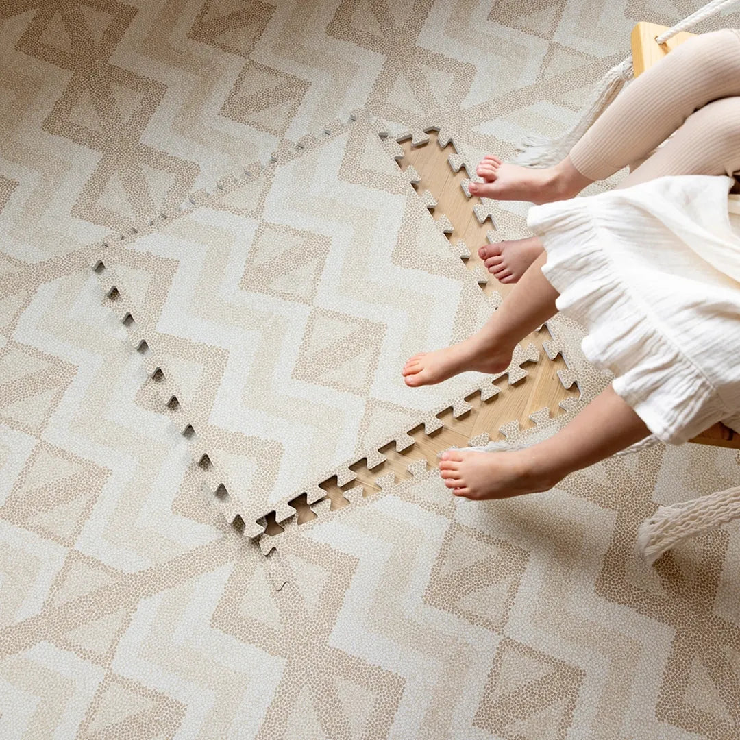 Kilim Play Mat for Kids - Non-Slip Soft Sand Texture - Perfect for Playroom, Nursery, and Outdoor Activities