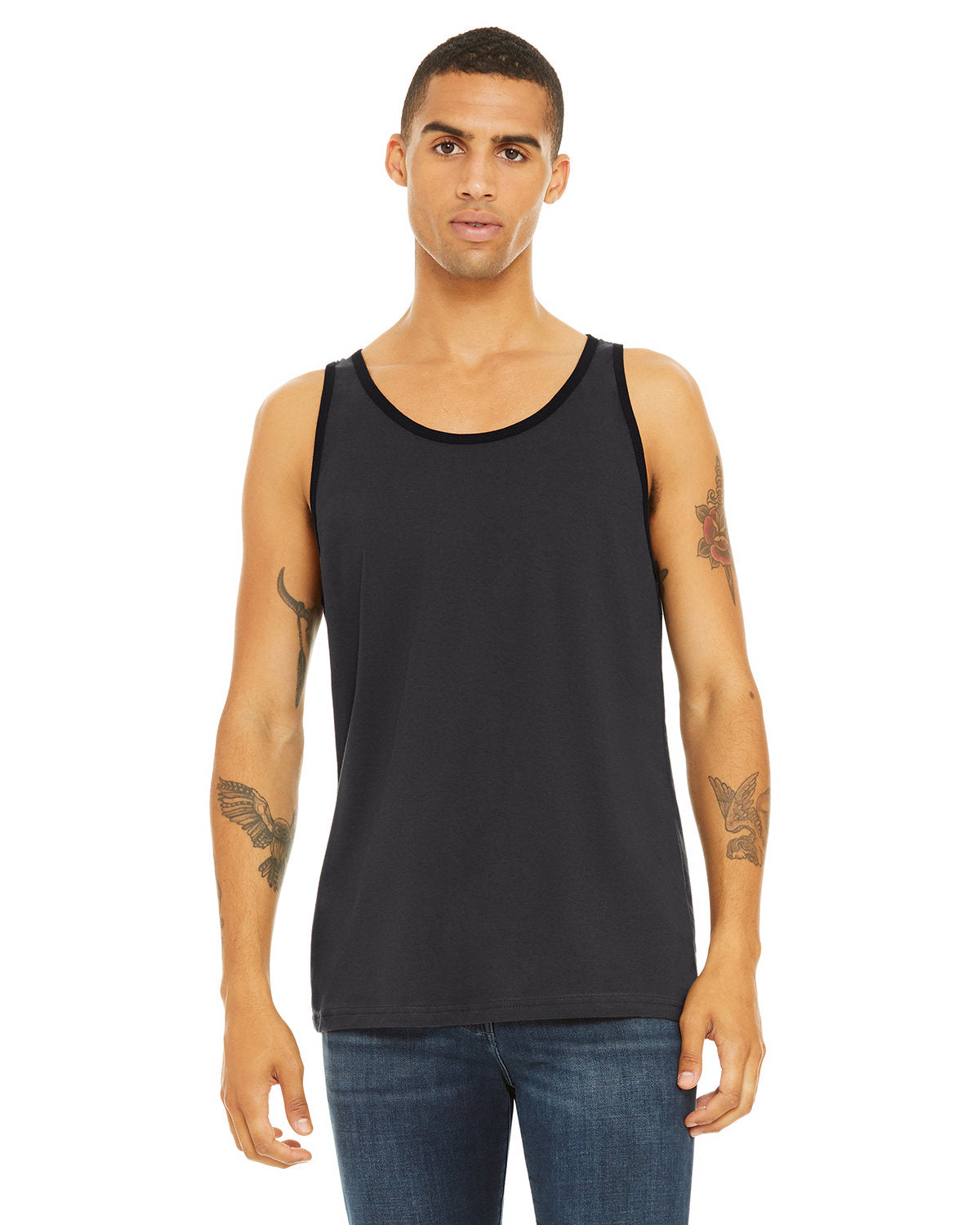 Bella + Canvas 3480 Unisex Jersey Tank Top - Soft Cotton Blend Relaxed Fit for Men & Women - Perfect for Gym, Yoga, Beach & Summer Outfits