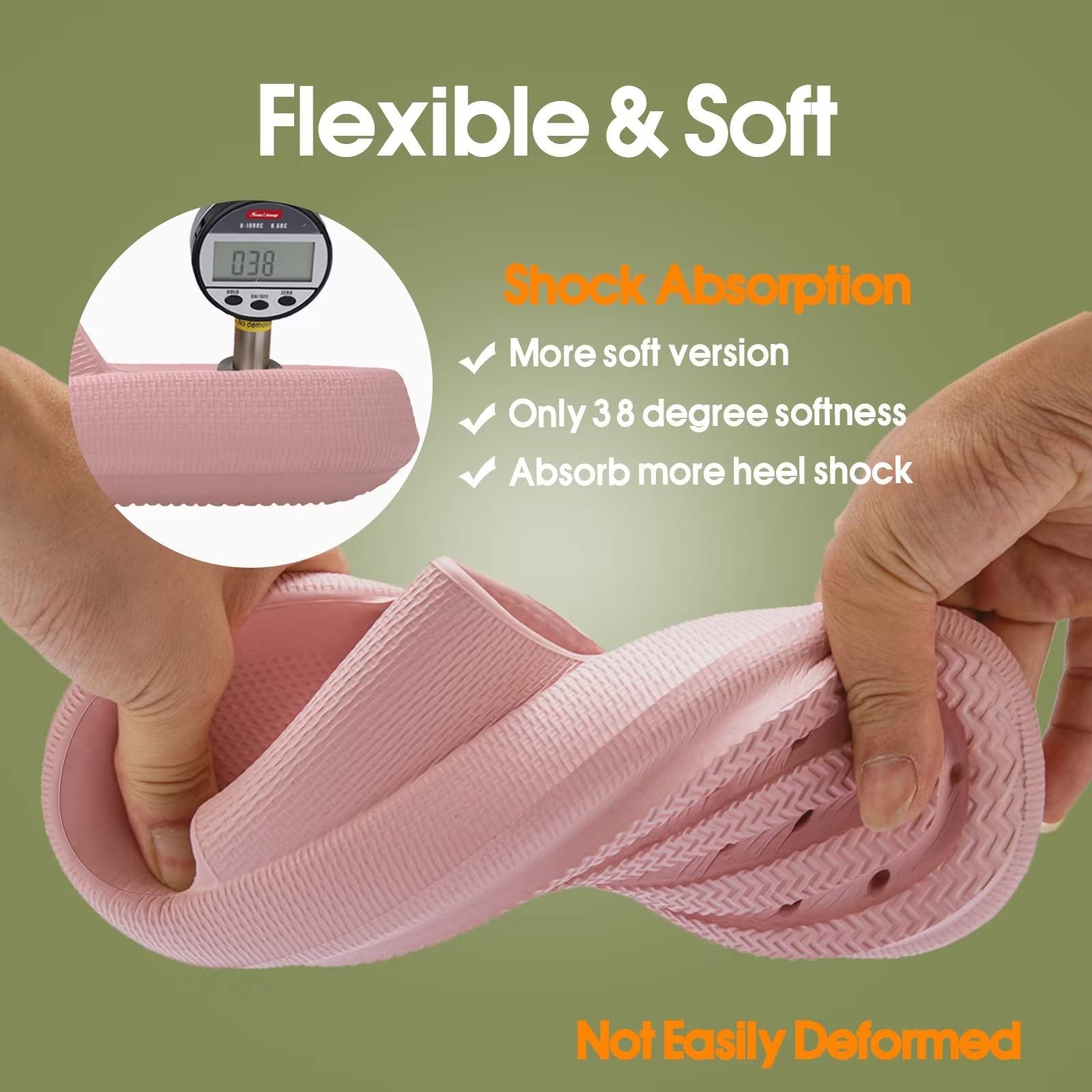 EQUICK Cloud Slides Pillow Slippers for Women and Men - Ultra Soft Bathroom Sandals with Cushioned Thick Sole | Indoor & Outdoor Shower Slippers | Perfect for Home, Spa, Poolside, and Travel Use